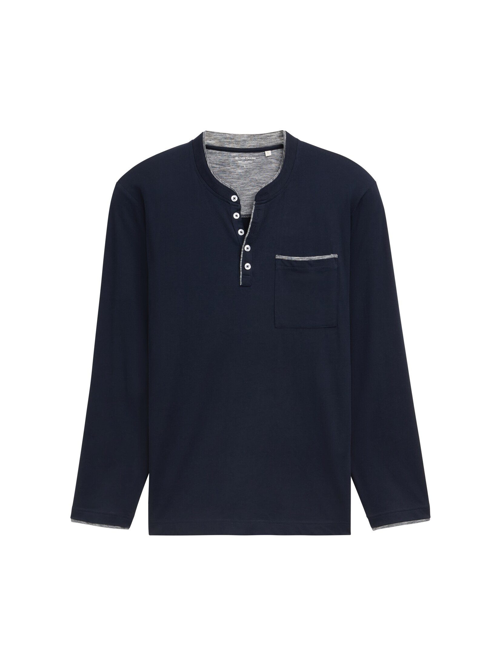TOM TAILOR Langarmshirt Langarmshirt mit Brusttasche günstig online kaufen