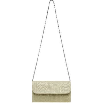 Caspar Clutch TL722 Damen echt Leder Umhängetasche mit Kroko Prägung