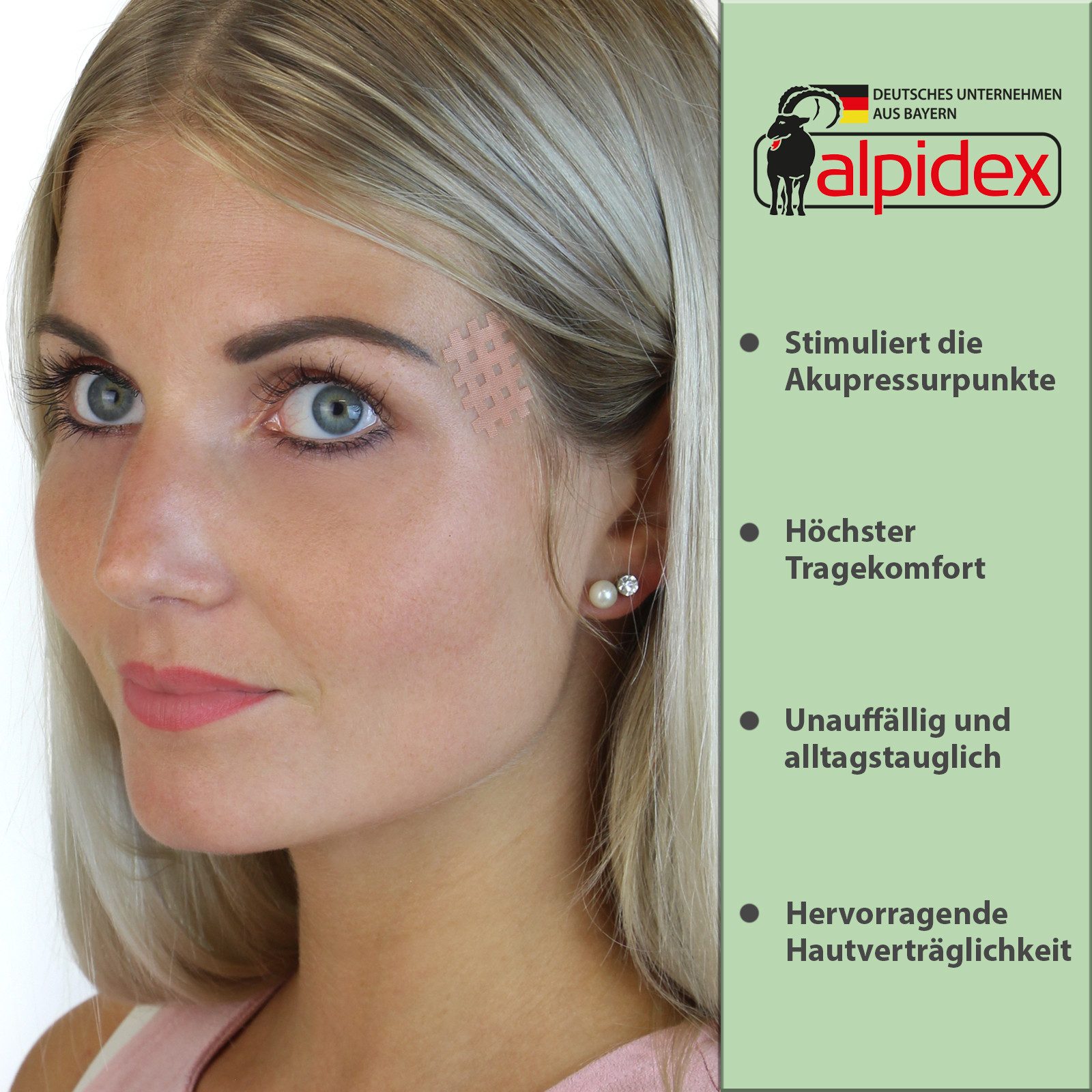 ALPIDEX Kinesiologie-Tape Cross Tape Gitter Tapes Gitterpflaster (180-St)