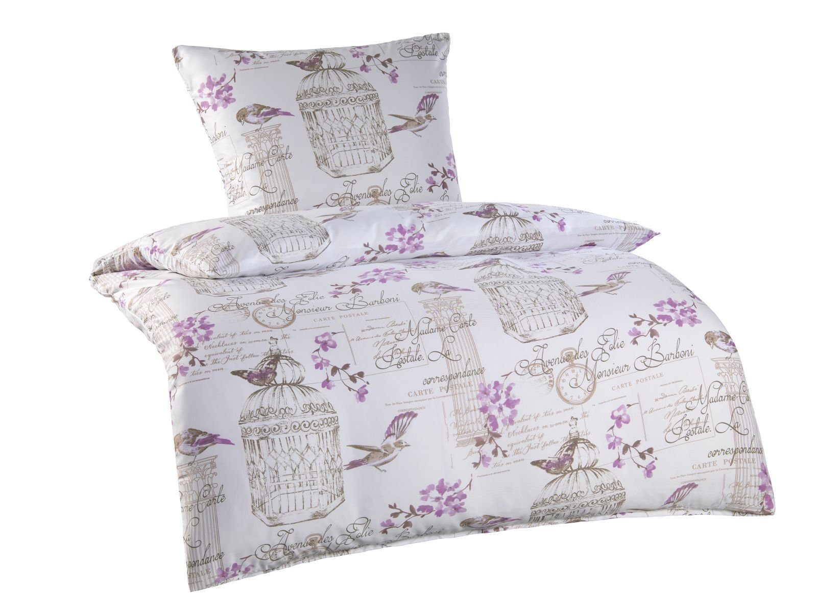 Optidream Bettwäsche microfaser bettwäsche 135x200 weiß, günstig online kaufen