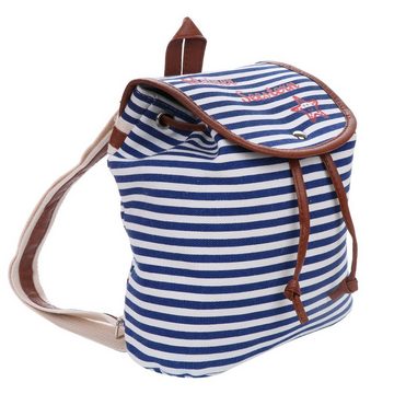 Sonia Originelli Umhängetasche XS Rucksack "kleiner Seestern" Streifen Maritim Daypack