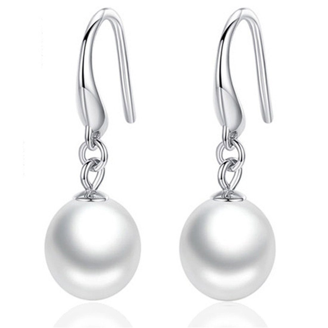 Haiaveng Paar Ohrhänger s925 Silber-Ohrringe,Perle Quaste Ohrringe, Lange Quaste Ohrringe Ohrringe für Damen | Ohrhänger