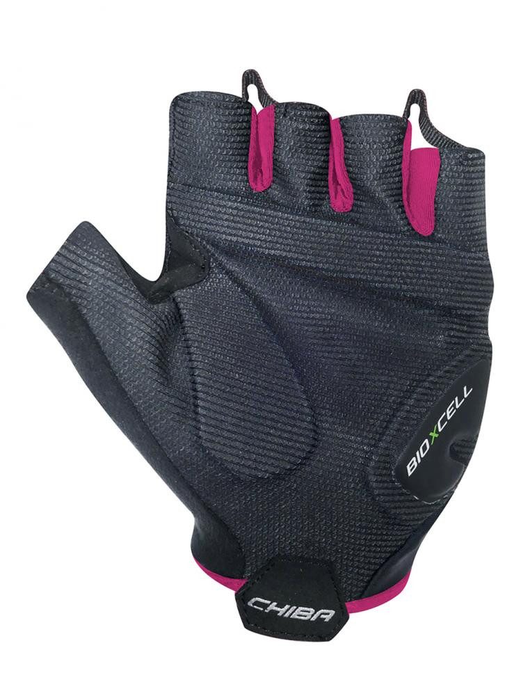Chiba Fahrradhandschuhe CHIBA BioXCell Super Fly - Radhandschuhe L schwarz/pink mit 2-stufiger