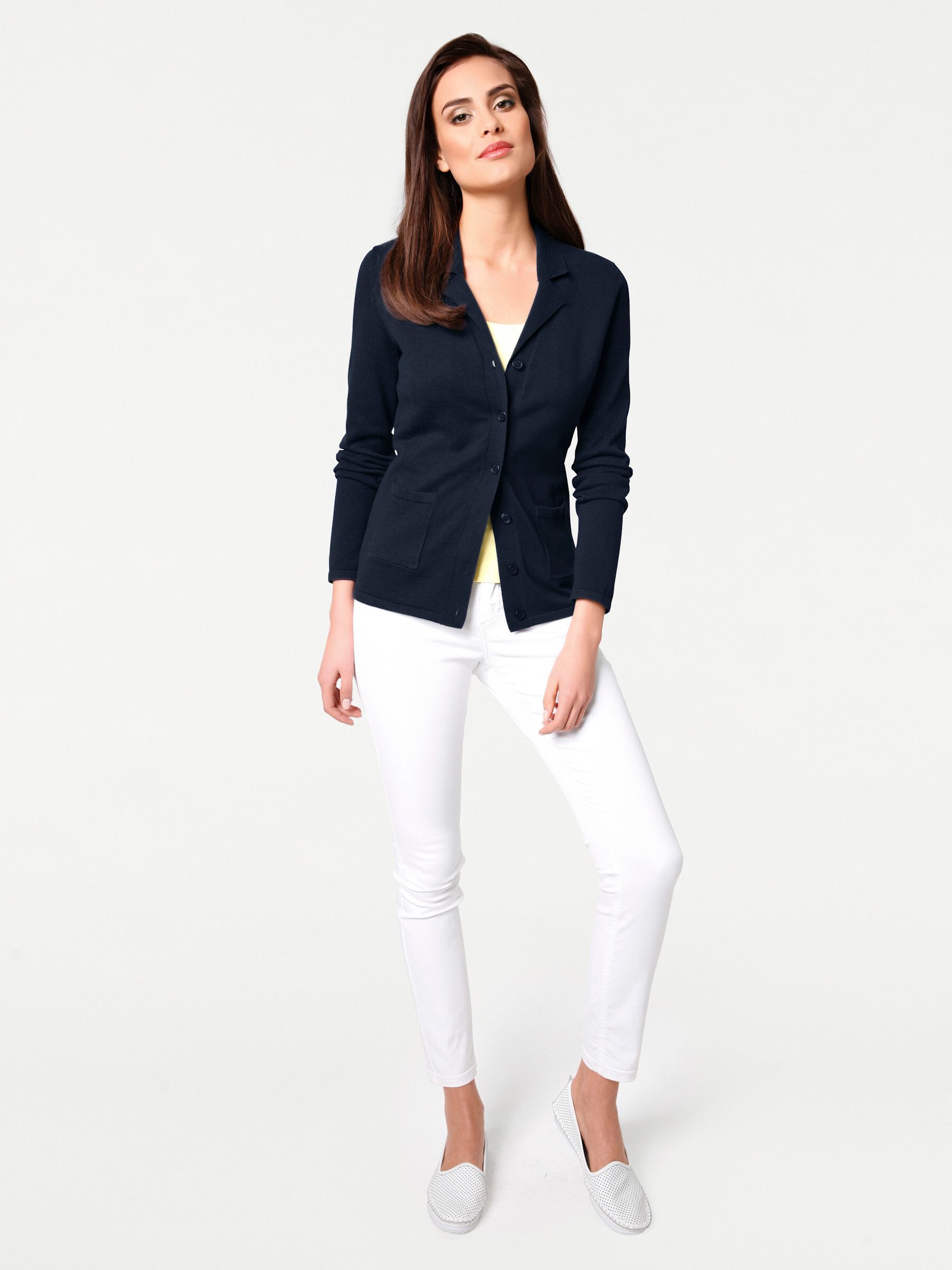 heine Strickjacke Feinstrickjacke Langarm Feinstrick