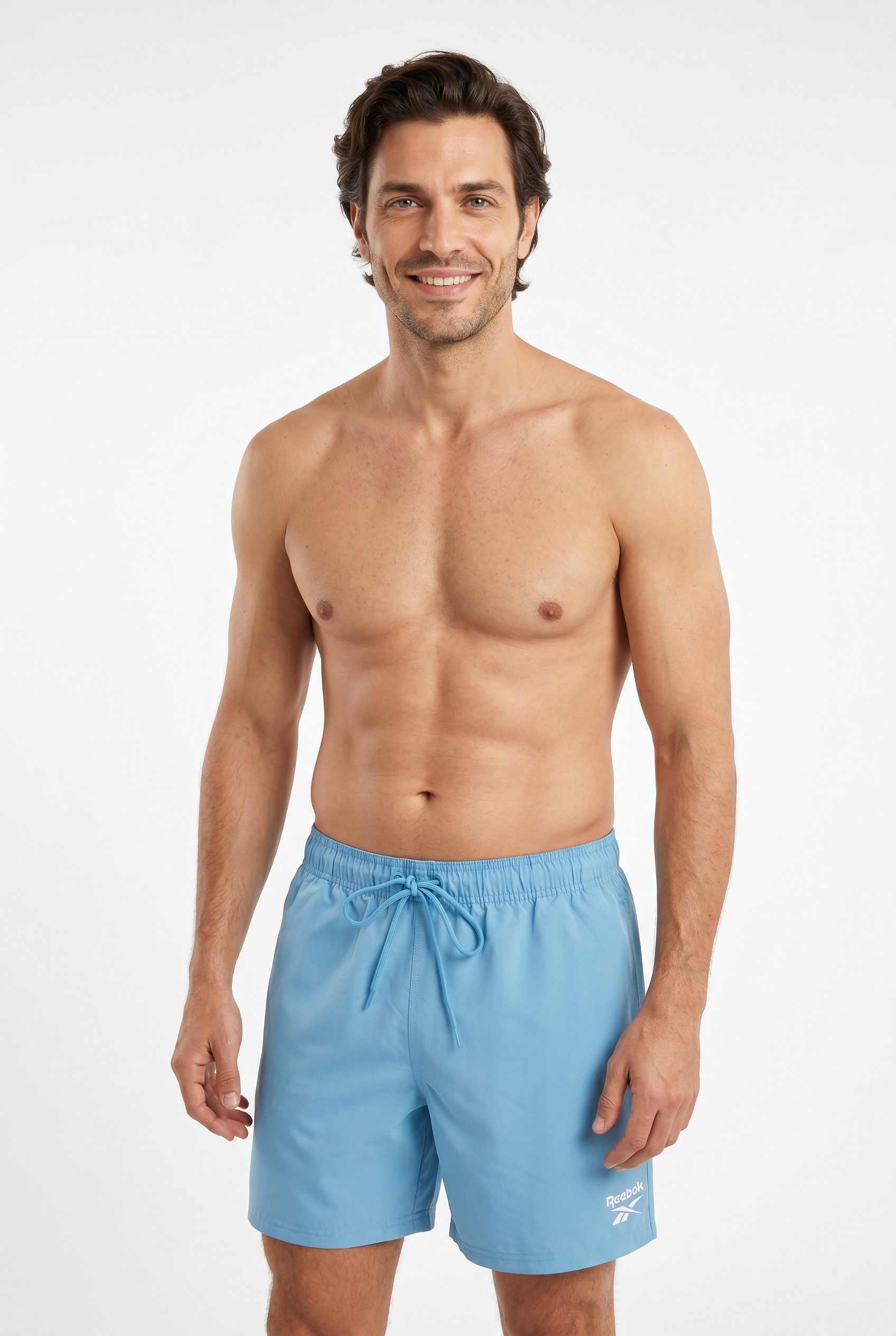Reebok Badeshorts "Yale" mit Kordelzug und elastischem Bund, mit Logo, basic