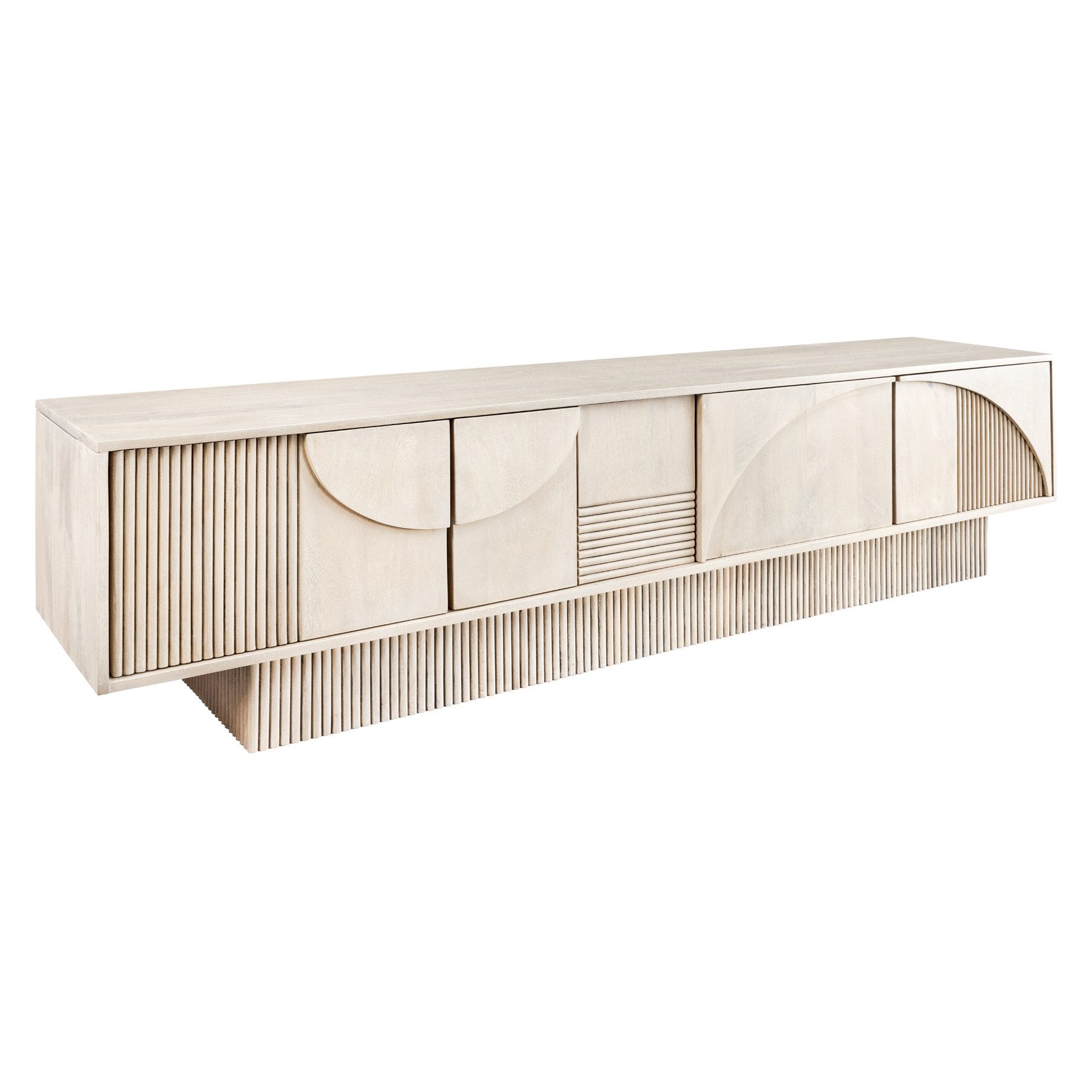 riess-ambiente Lowboard ART DECO 200cm weiß günstig online kaufen