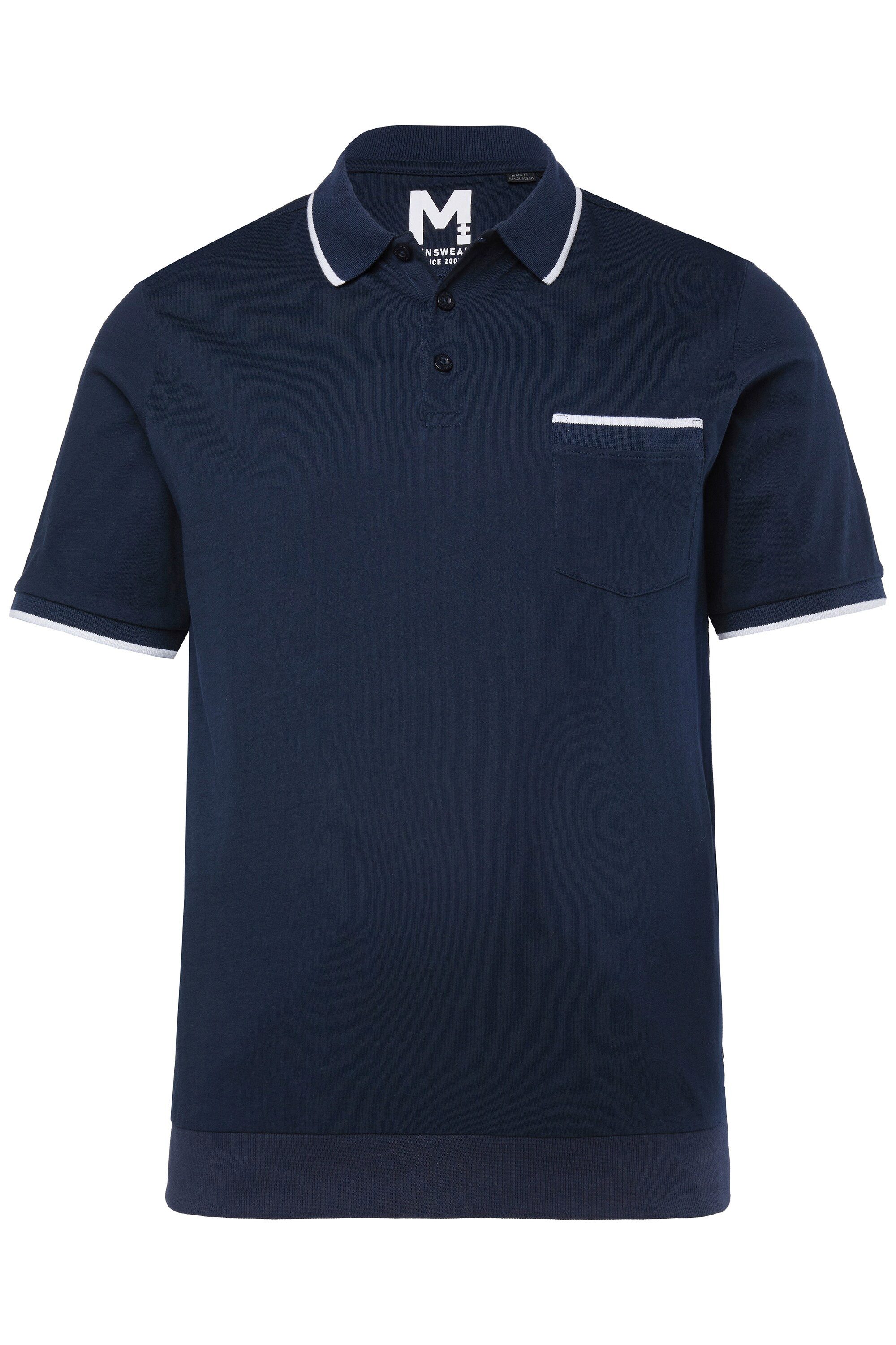 Men Plus Poloshirt Men+ Poloshirt Bauchfit Halbarm Brusttasche günstig online kaufen