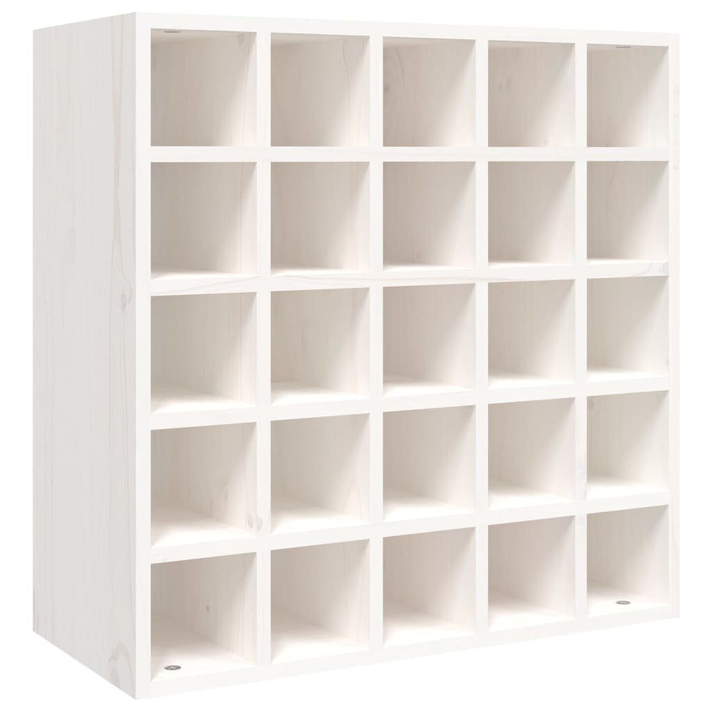 vidaXL Barschrank Weinschrank Weiß 56 x 25 x 56 cm Massivholz Kiefer (1-St)