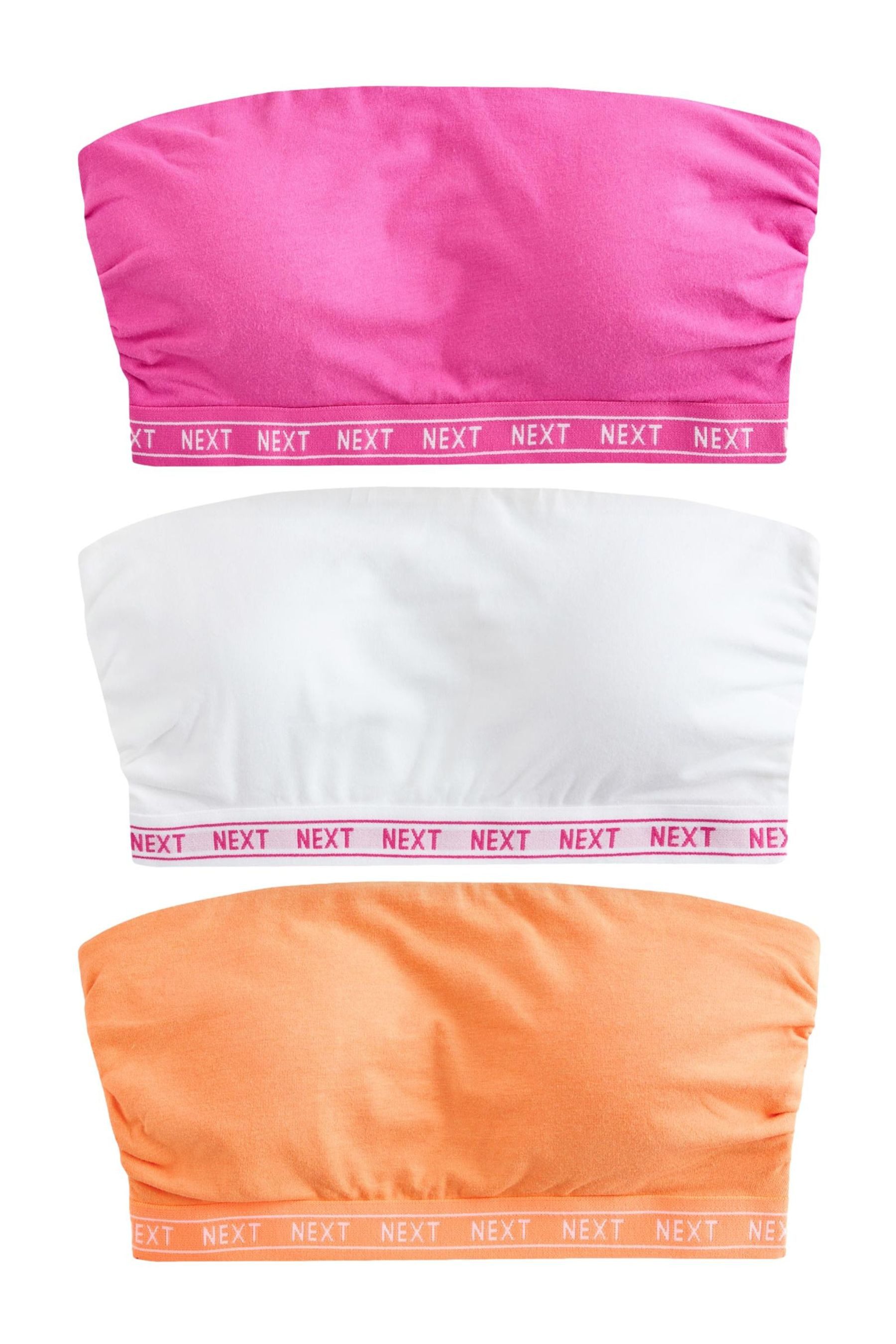 Next Bandeau-BH Bandeau-BHs mit hohem Baumwollanteil, 3er-Pack (3-tlg)