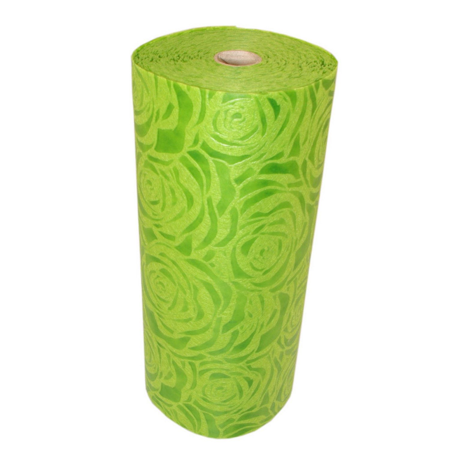 Deko AS Tischläufer Dekoflor® Tischläufer Rosen - maigrün - 300mmm - 25m - 56-300-25-31 (1-tlg, 1 Rolle Tischläufer), Strapazierfähig