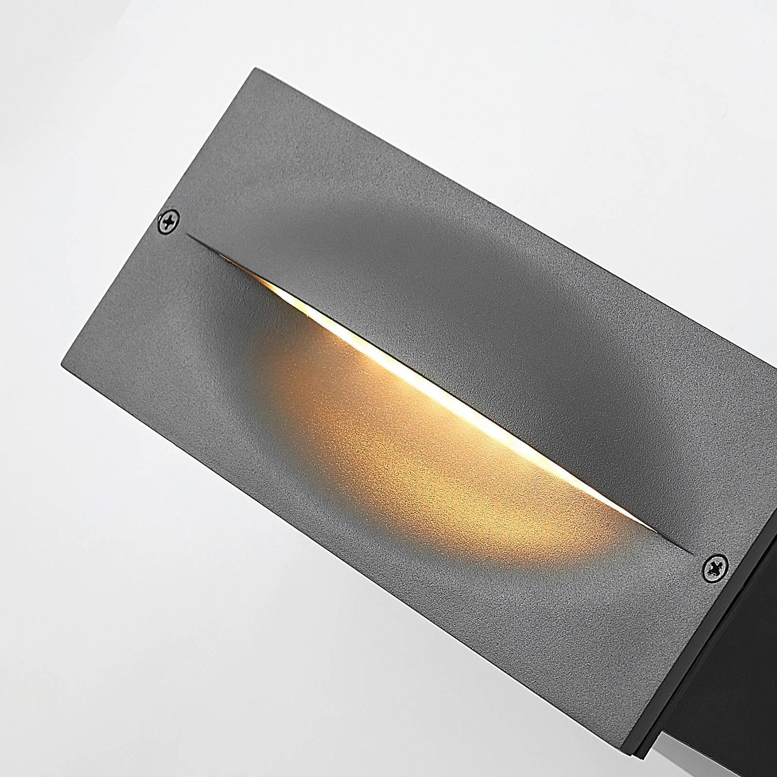 Lucande Außen-Wandleuchte Zandro, LED 11 W gesamt, warmweiß