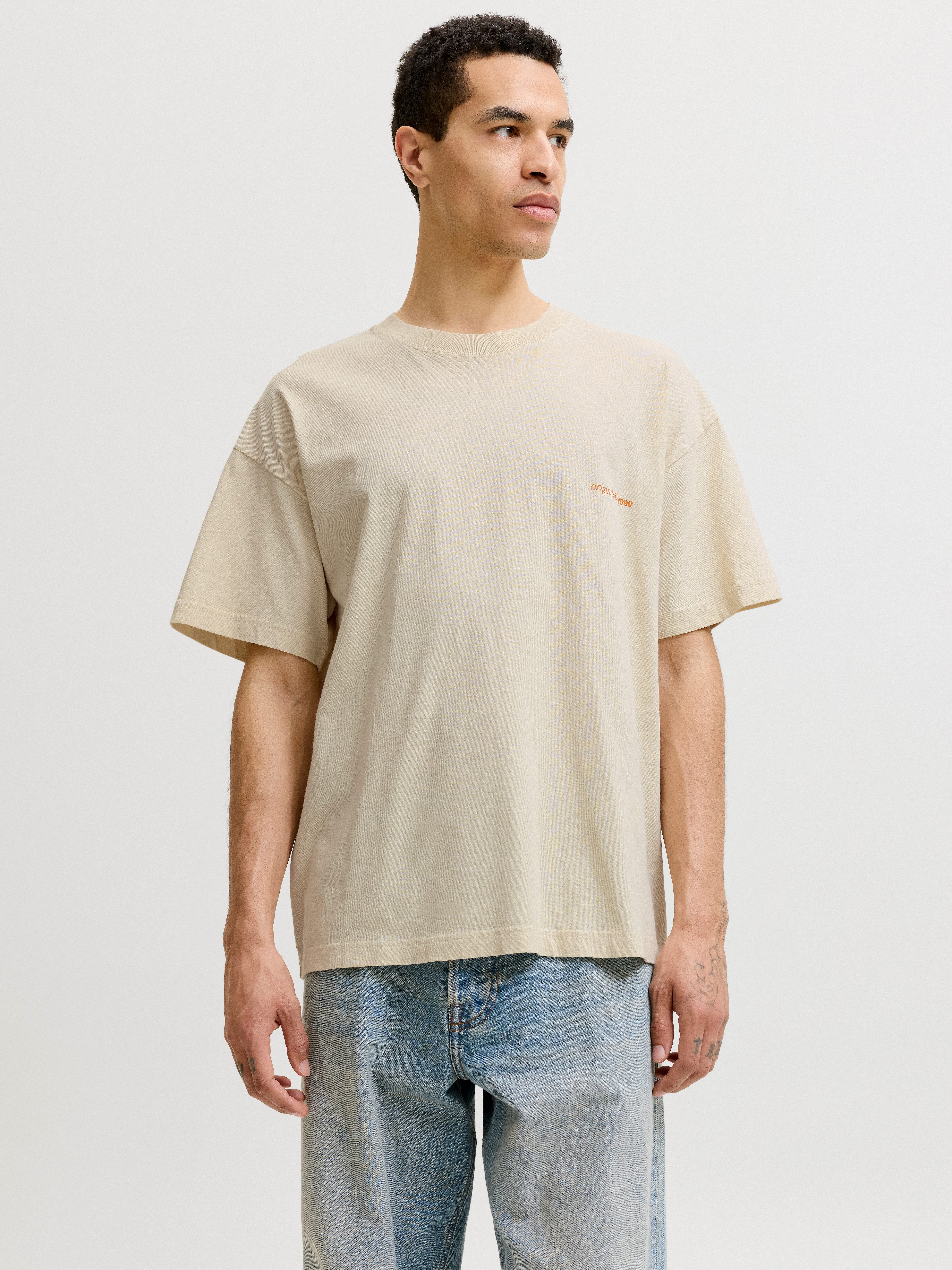 Jack & Jones T-Shirt JORMAINE WASHED BACK TEE SS CREW NECK