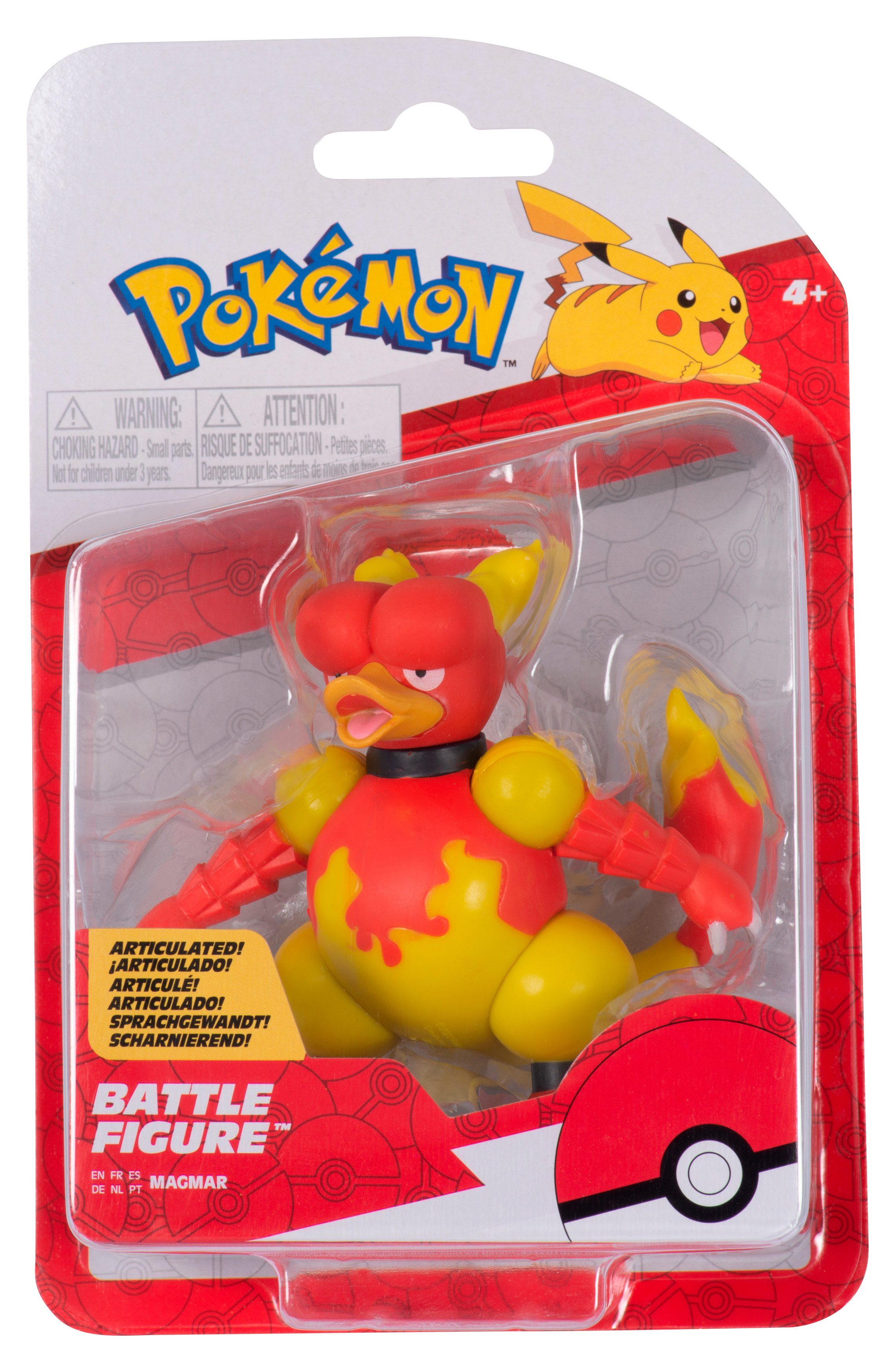 - Magmar, Figur - Battle (1-tlg) Pokémon Merchandise-Figur Jazwares