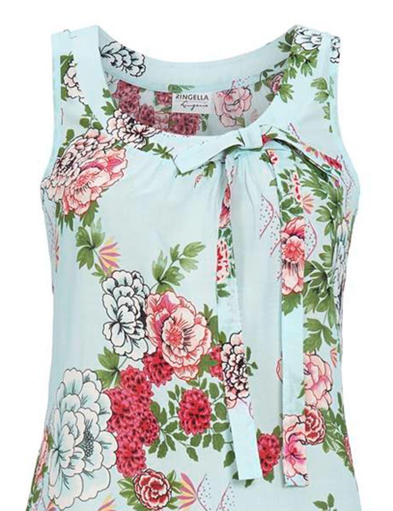 Ringella Nachthemd Nachtkleid 'Spirit of Flower' 3266018, Himmelblau