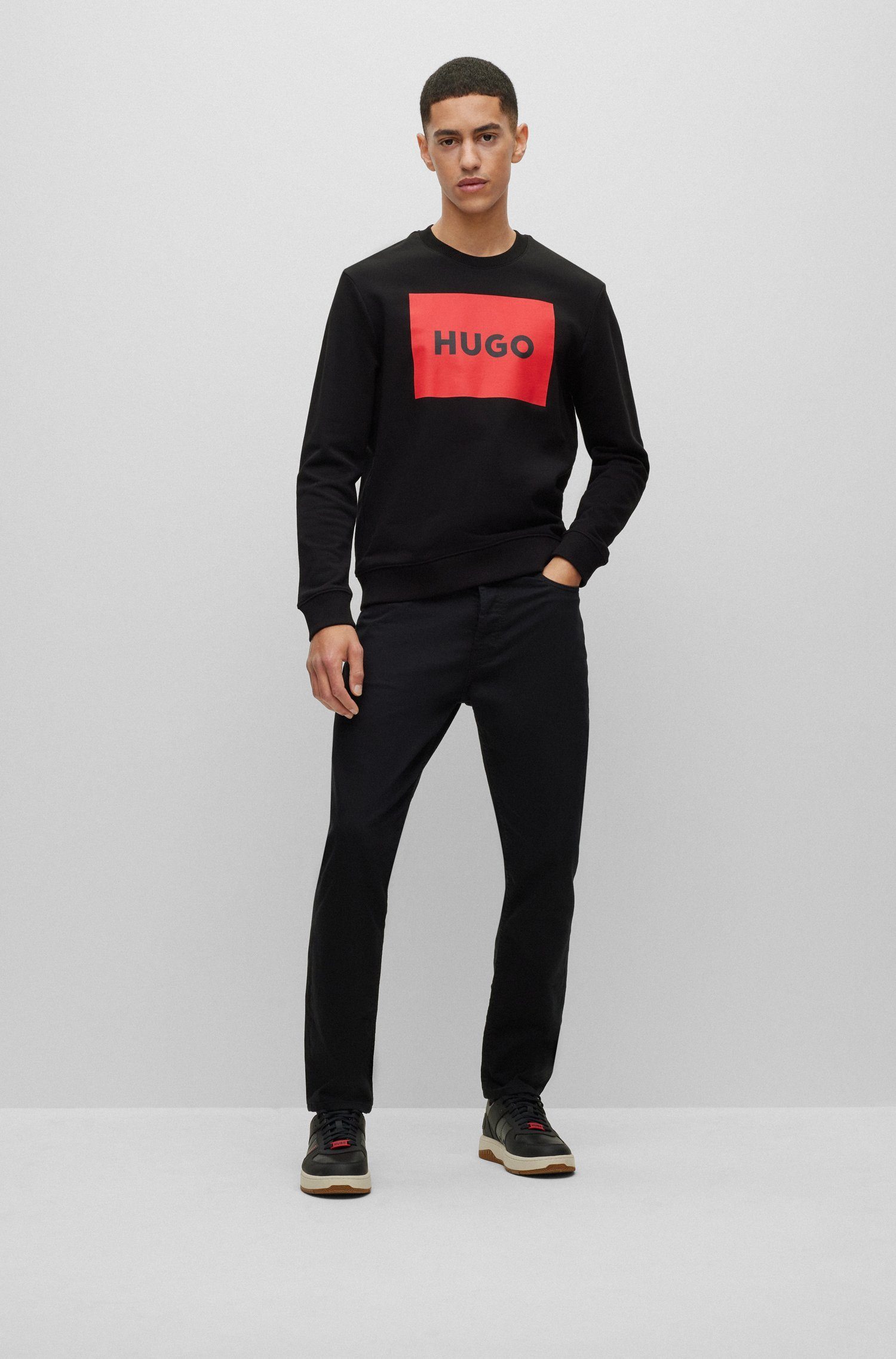 (001) (1-tlg) Schwarz Duragol Sweatshirt HUGO