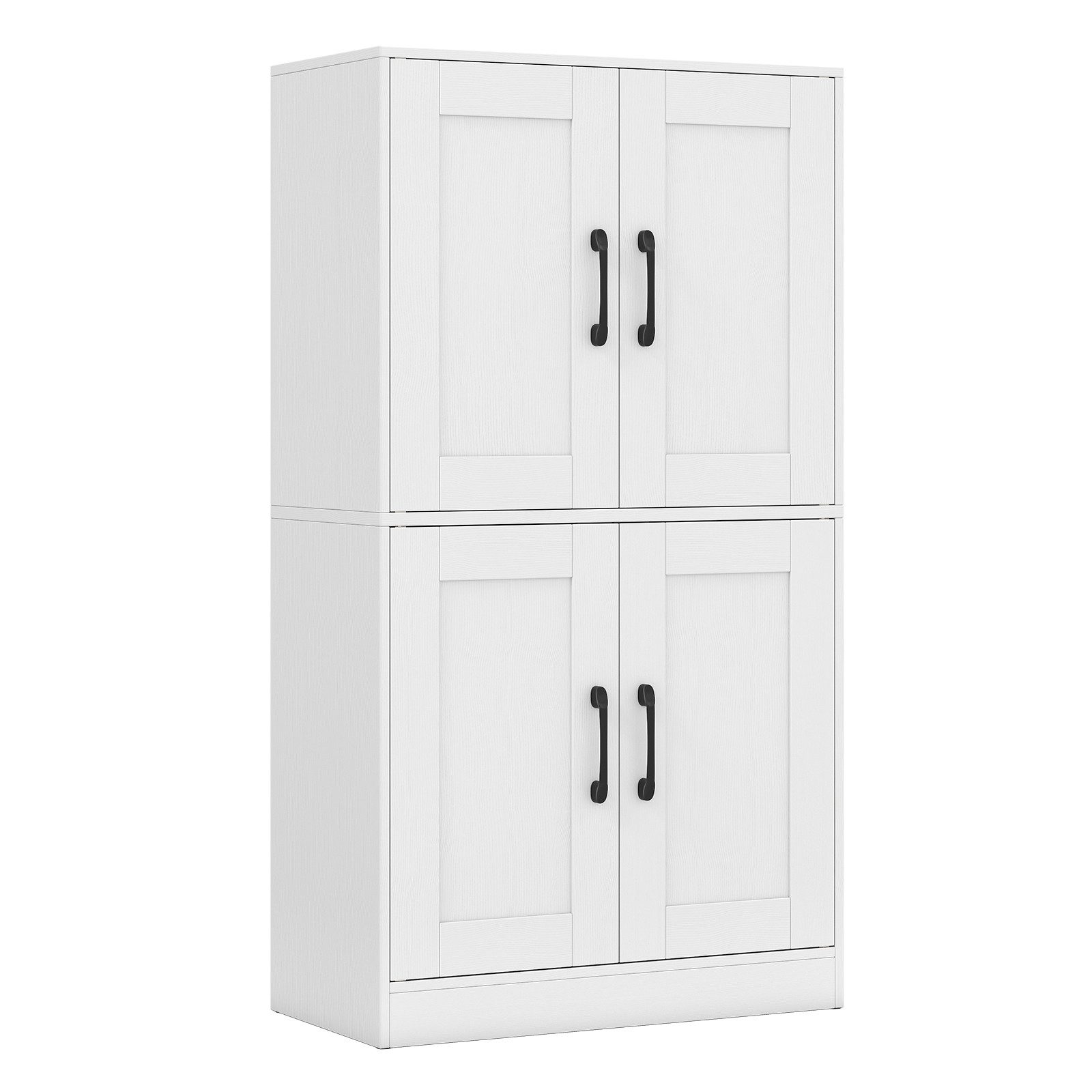 COSTWAY Küchenbuffet Vorratsschrank Küche mit verstellbarem Regal Holz günstig online kaufen