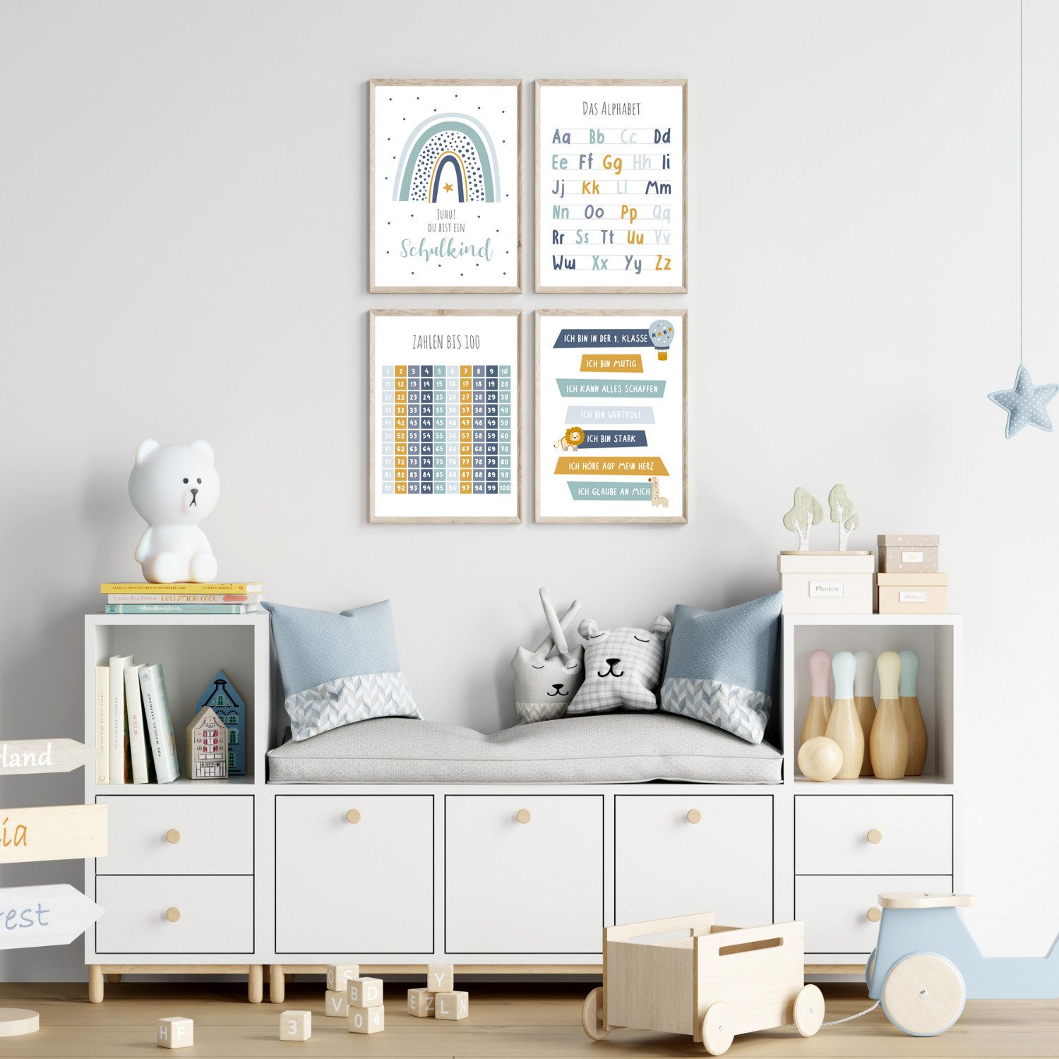 MeinBaby123® Poster Lernposter, Bilder Kinderzimmer Deko, günstig online kaufen