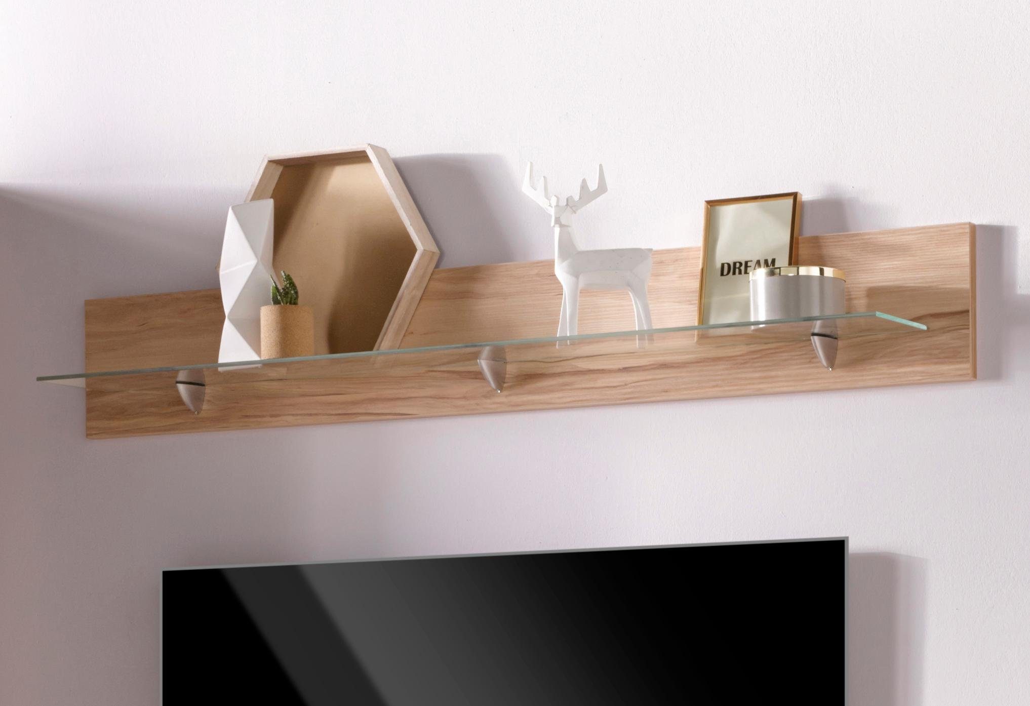 Home affaire Wandboard Denis, mit Glasboden günstig online kaufen