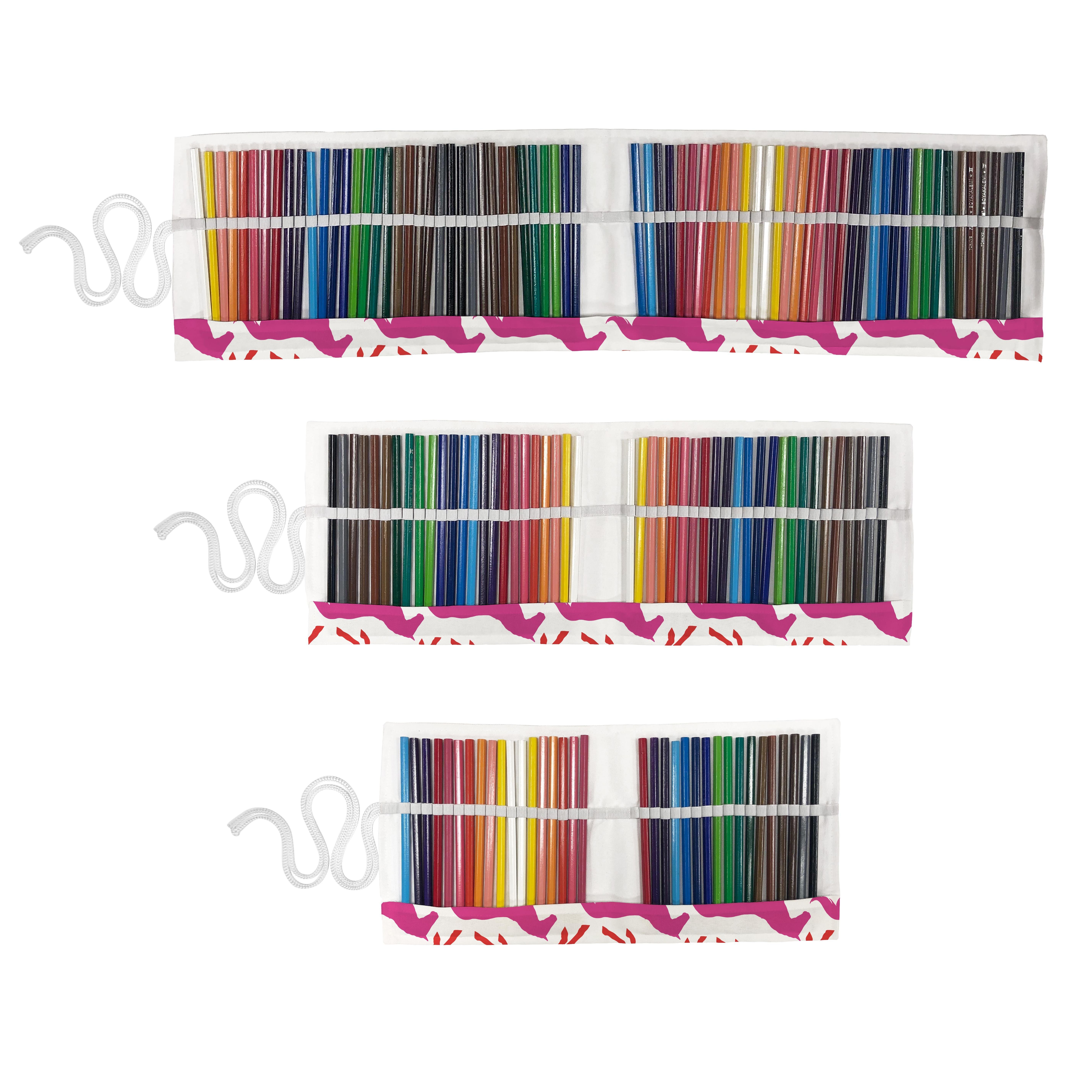 Abakuhaus Federmäppchen langlebig und tragbar Giddy Pferde Color Segeltuch Organizer, Mehrfarbig Stiftablage Rainbow