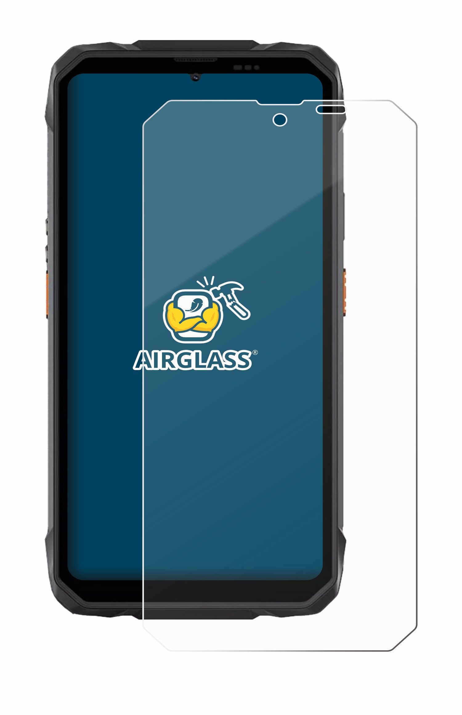 BROTECT Displayschutzglas Folie für Blackview Rock 1, Schutzfolie Glas Panzer Display Schutz klar