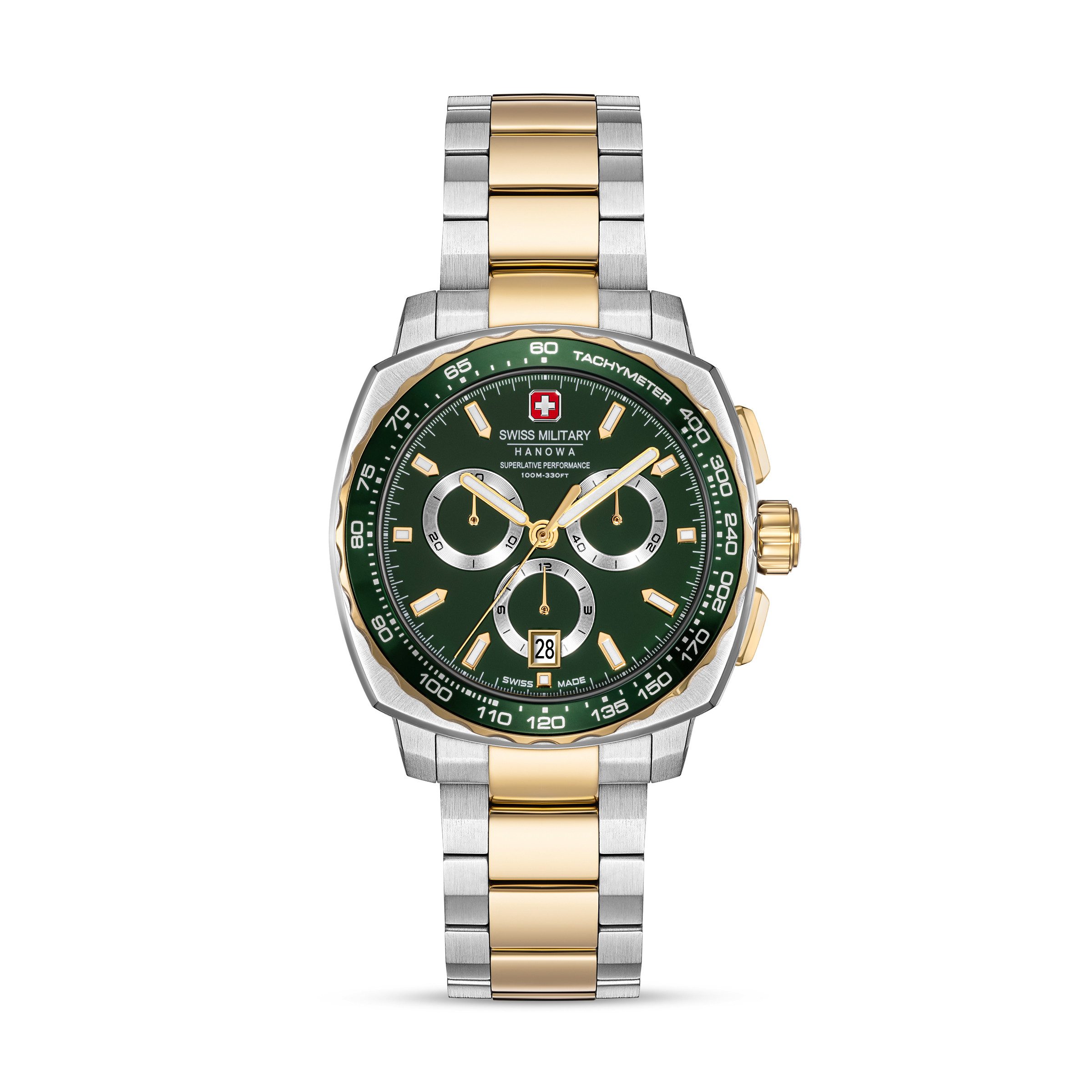 Swiss Military Hanowa Chronograph Speedwell SMWGI0006804, Quarzuhr, Armbanduhr, Herrenuhr, Swiss Made, Edelstahlarmband, analog