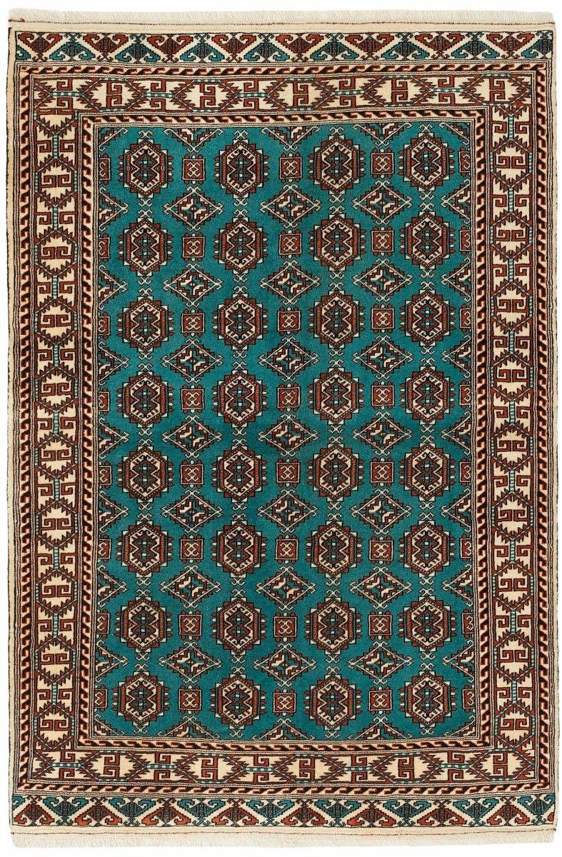 Orientteppich Turkaman 134x196 Handgeknüpfter Orientteppich / Perserteppich, Nain Trading, rechteckig, Höhe: 6 mm
