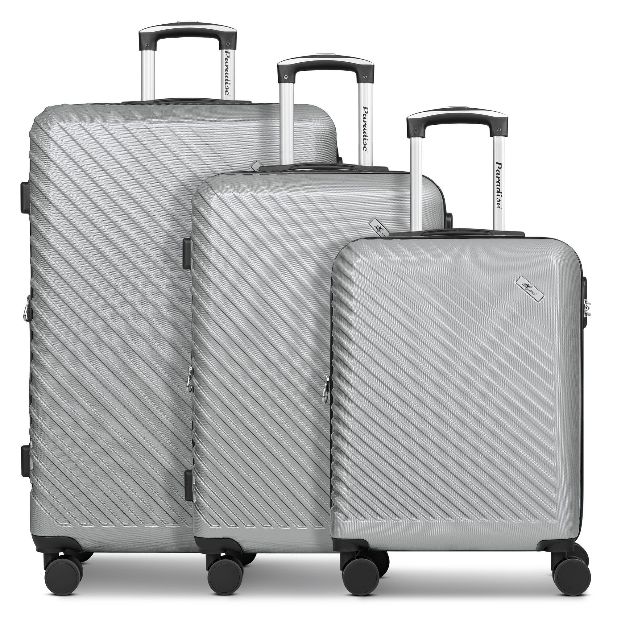 CHECK.IN® Trolleyset Paradise 2.0, 4 Rollen, (3-teilig, 3 tlg), ABS