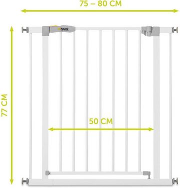 Hauck Türschutzgitter Stop N Safe 2, weiß, auch als Treppenschutzgitter verwendbar