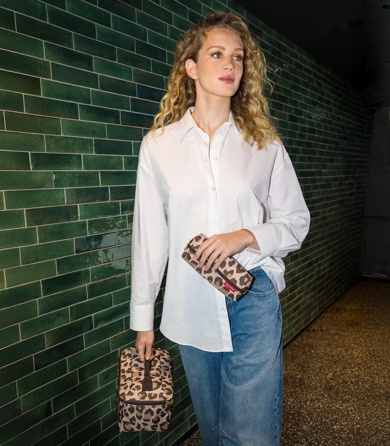 REISENTHEL® Kosmetiktasche 2-teiliges Set BEAUTYCASE, Beige, Braun, 4 Liter, Polyester, Wasserabweisend, B 17 x H 18 x T 17 cm