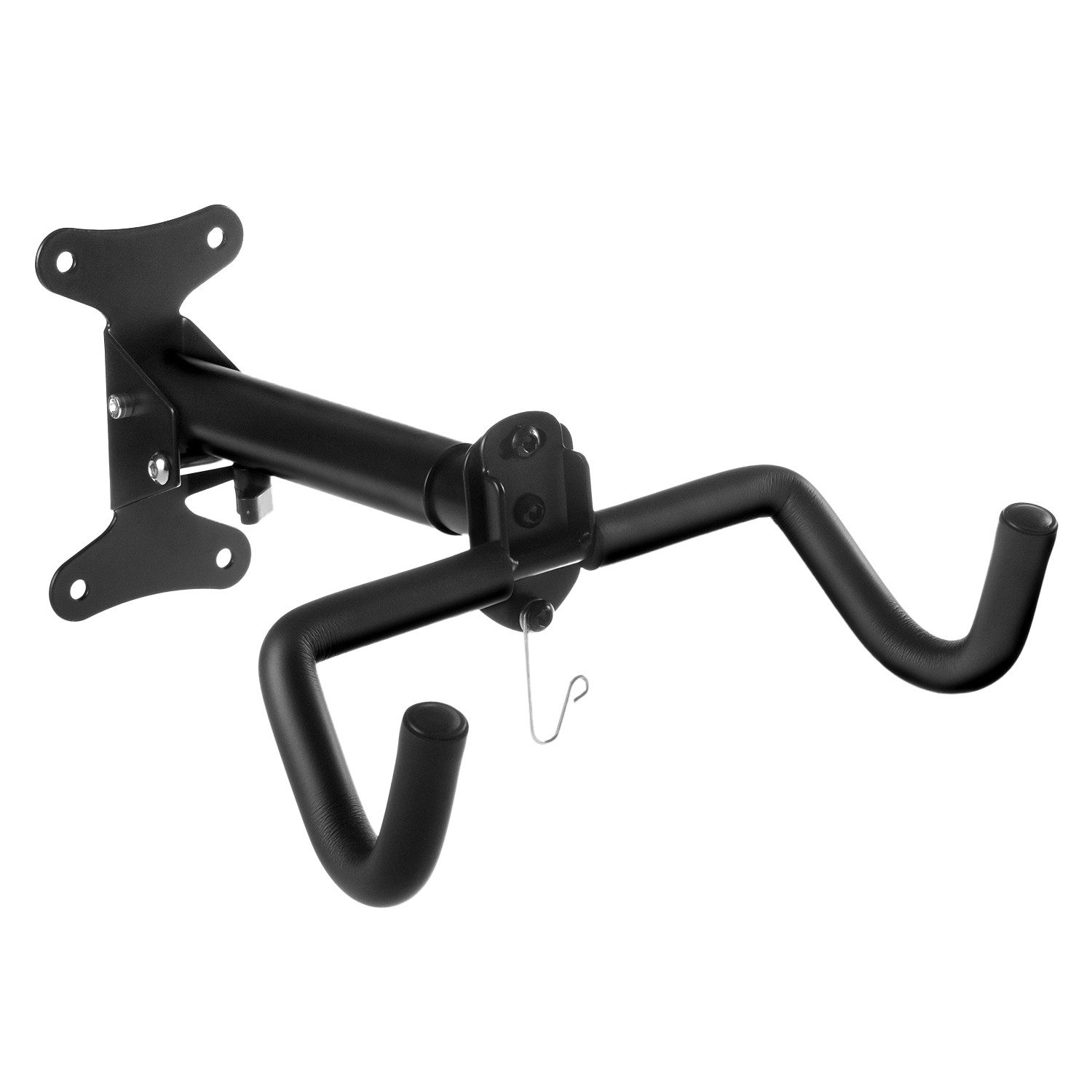 Maclean Fahrradhalter MC-484 verstellbarer Wandfahrradträgerhaken aus Stahl, klappbar (1-tlg), bis 30 kg, platzsparend für Garage, Keller & Wohnung