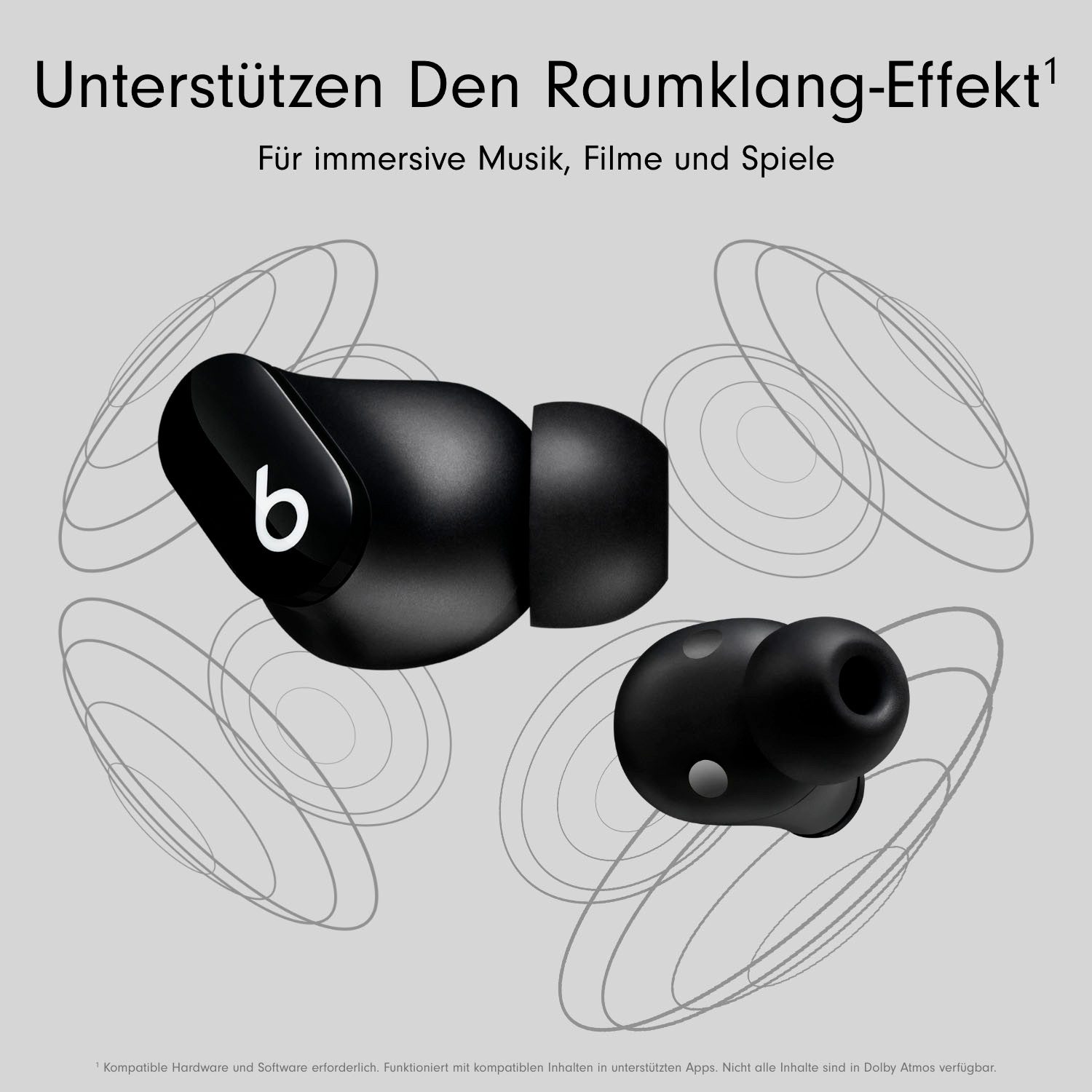 Beats by Dr. Dre Beats Studio Buds - Kabellose wireless In-Ear-Kopfhörer (Active Noise Cancelling (ANC), Transparenzmodus, integrierte Steuerung für Anrufe und Musik, kompatibel mit Siri, Siri, Bluetooth, mit Geräuschunterdrückung)