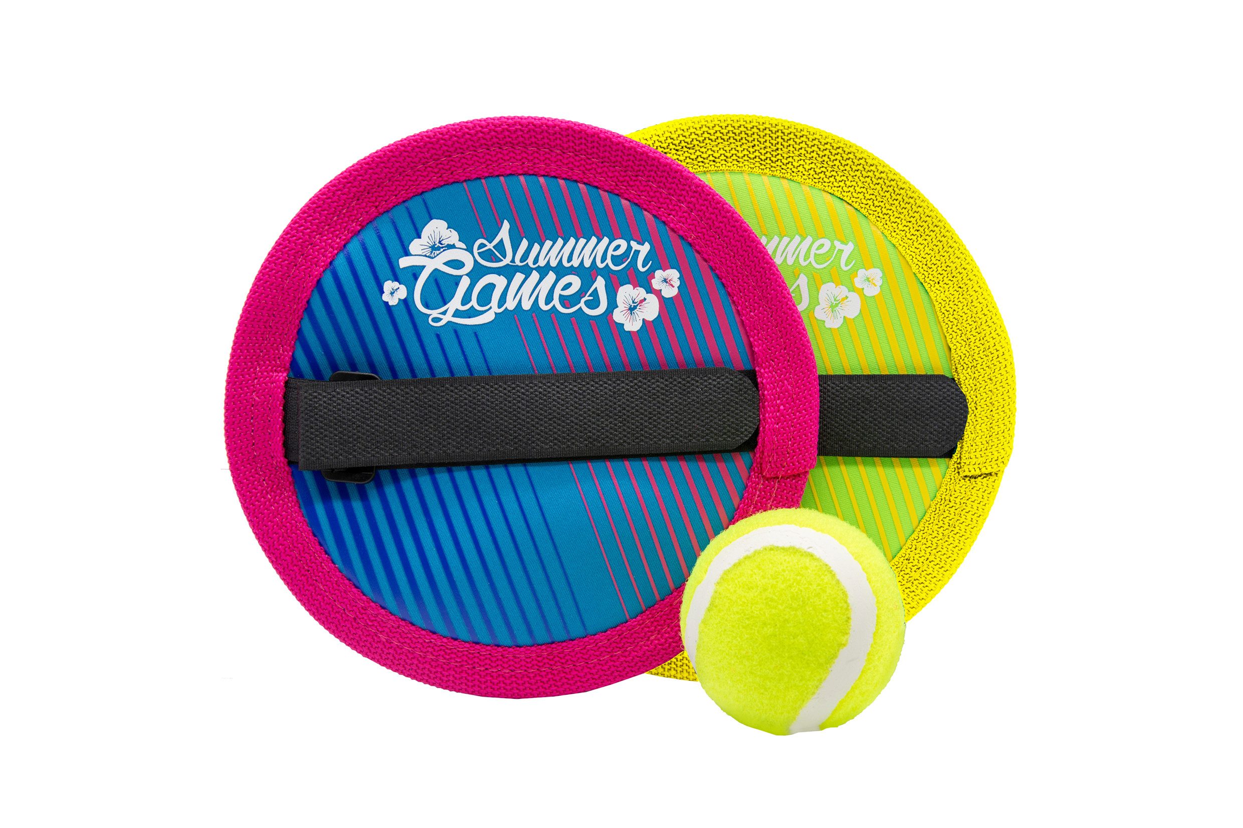 XTREM toys & sports Outdoor-Spielzeug SUMMER GAMES Neopren Catch-Ball-Set, Neopren, mit verstellbaren Riemen