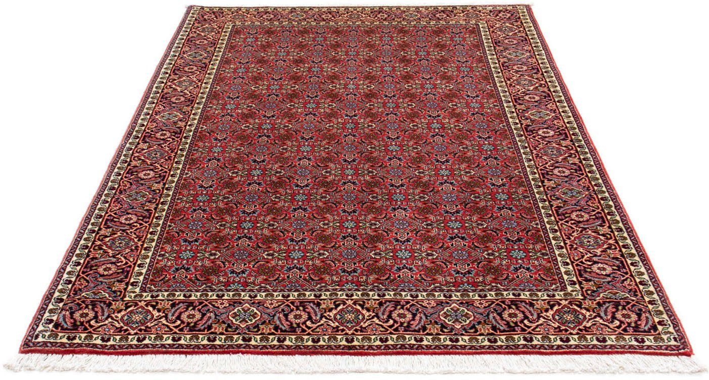 Wollteppich Bidjar - Zanjan Stark Gemustert Rosso 200 x 140 cm, morgenland, rechteckig, Höhe: 15 mm, Unikat mit Zertifikat