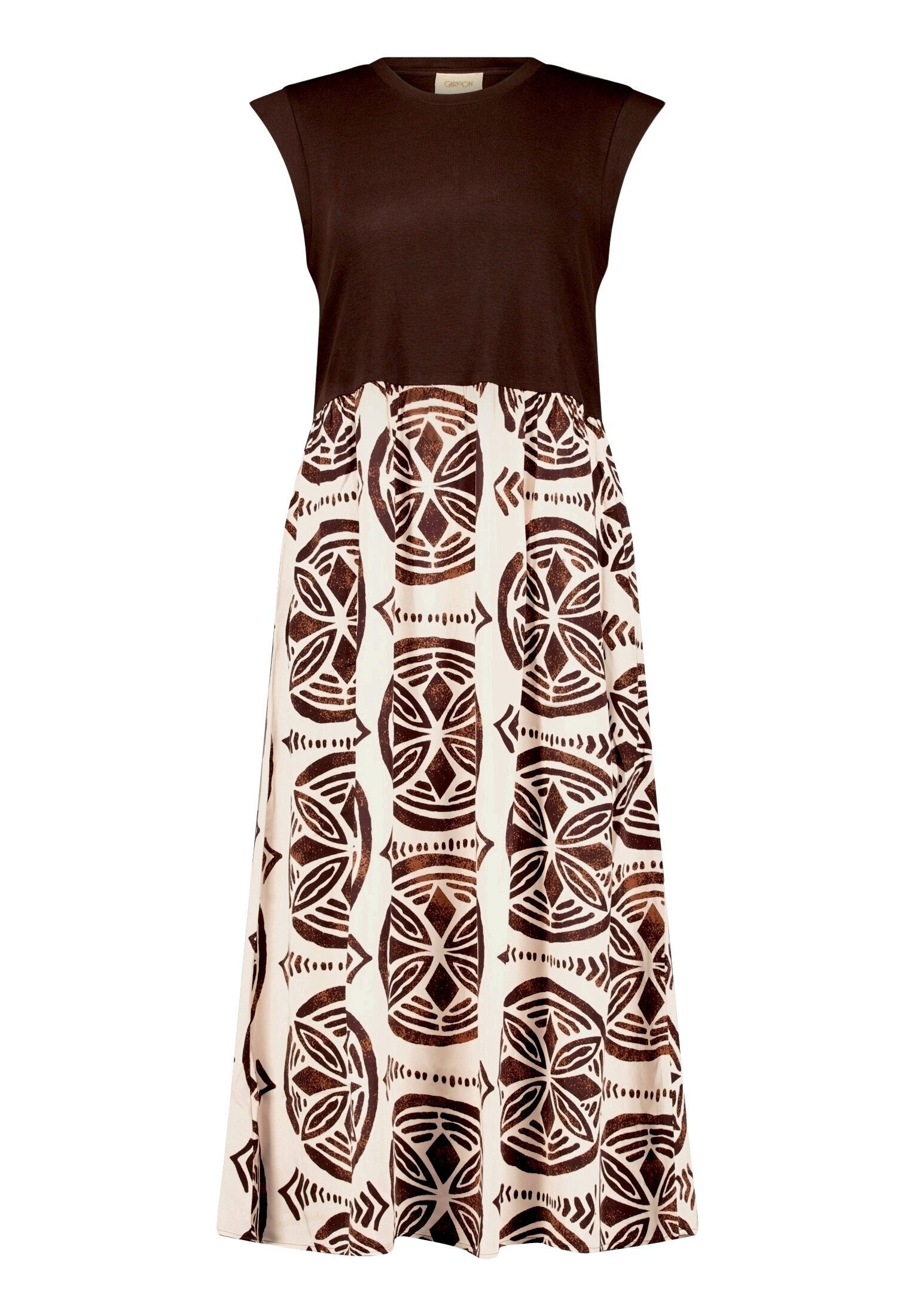 Cartoon Druckkleid Damen mit Eingrifftaschen