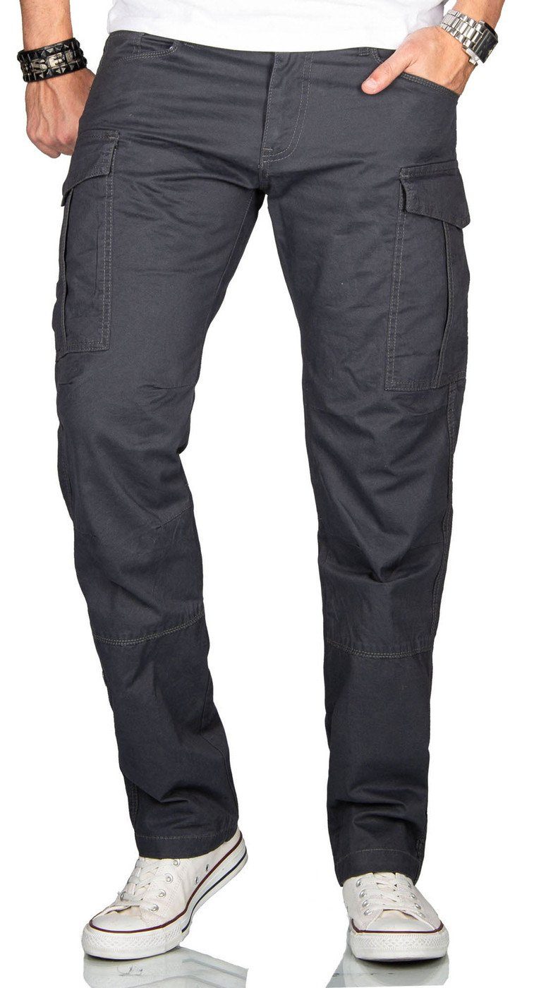 Cargohose Herren Slim Fit – Stretch Hose mit Cargotaschen