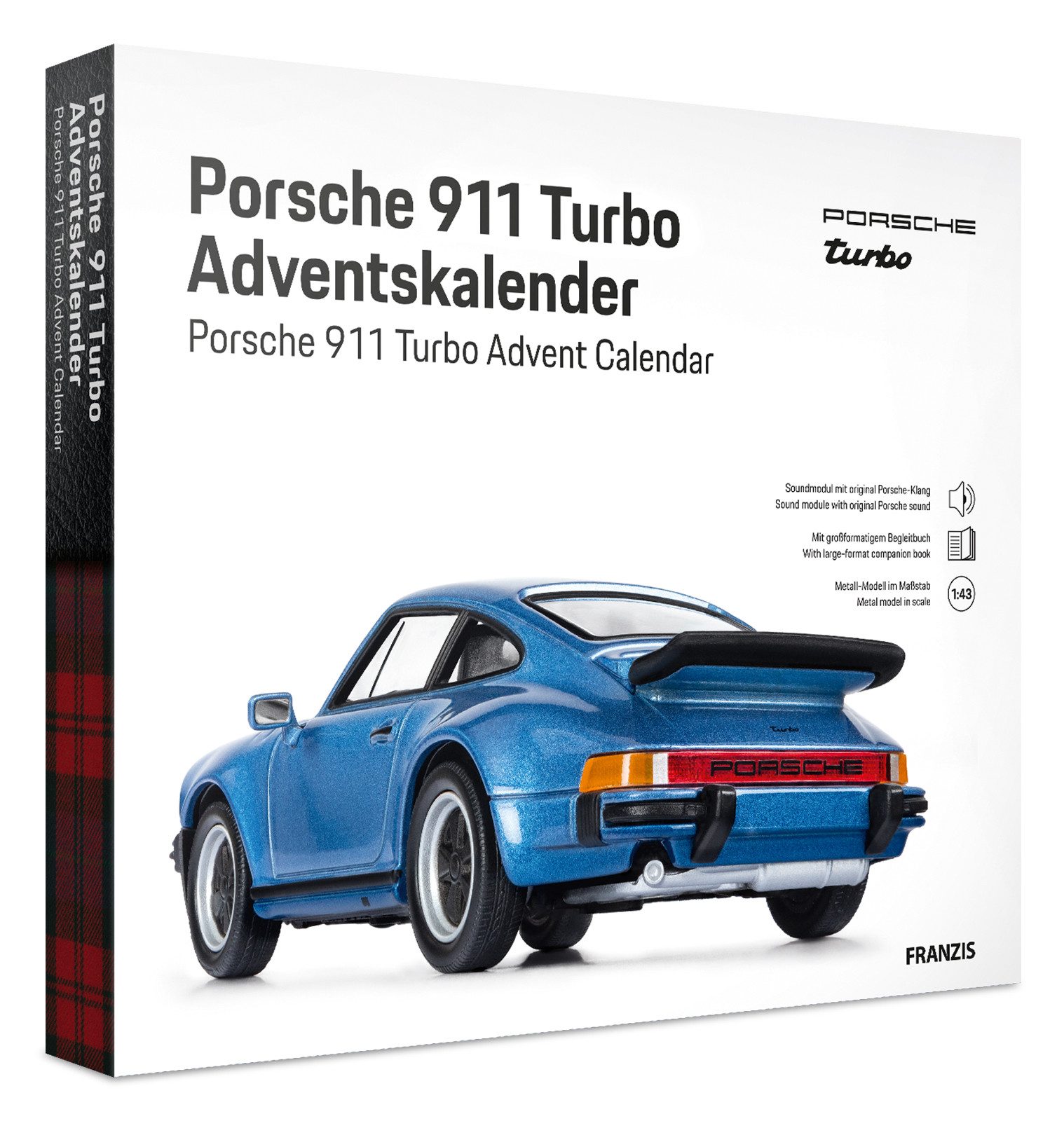 Franzis Adventskalender Porsche 911 Turbo Adventskalender blau
