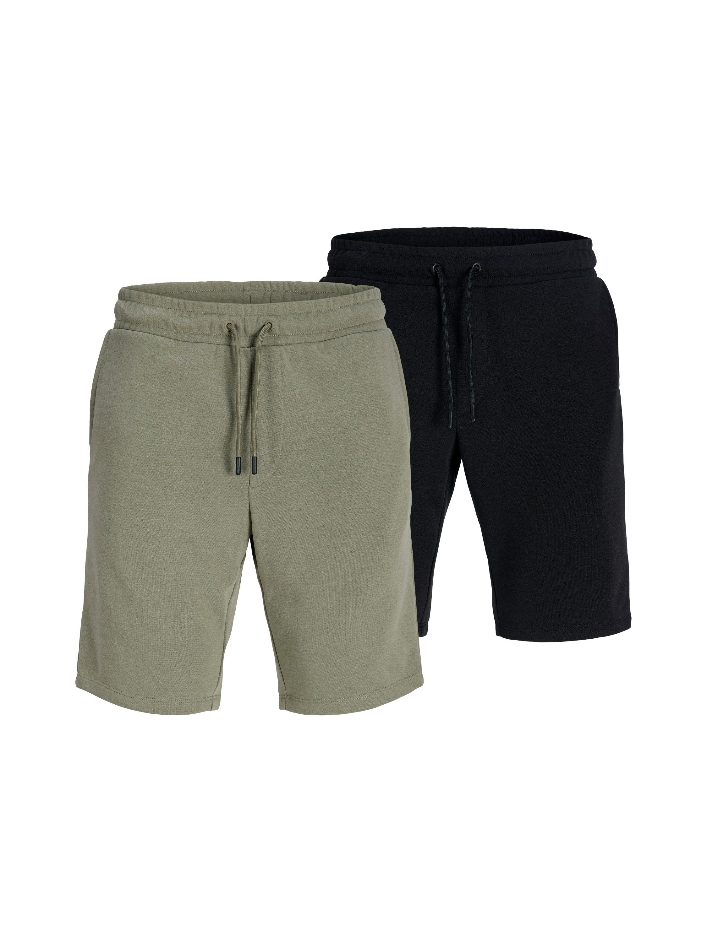 Jack & Jones Shorts JPSTGORDON BRADLEY SWEAT SHORTS MP 2PK (Packung, 2-tlg)