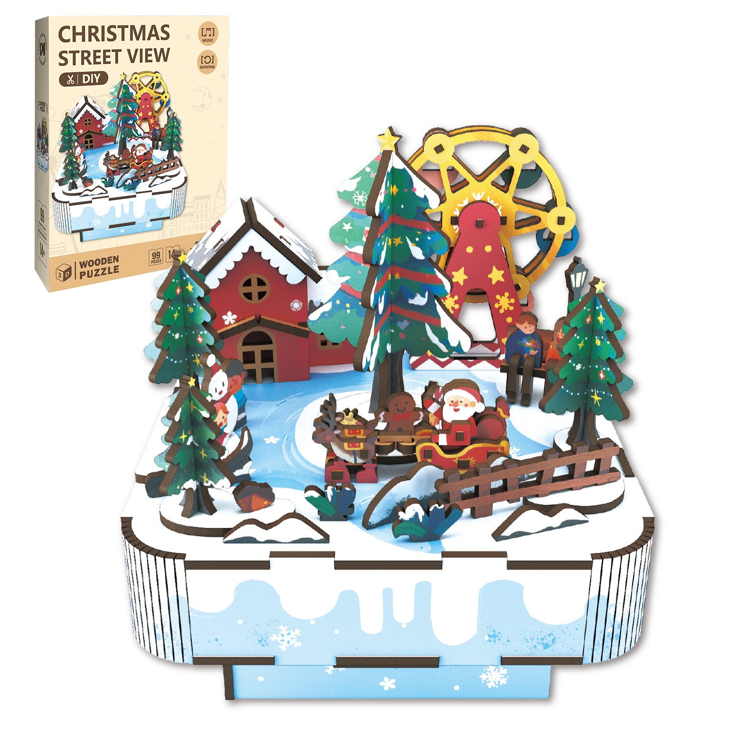 Esun Spieluhr 3D Puzzle Holz Musikbox günstig online kaufen