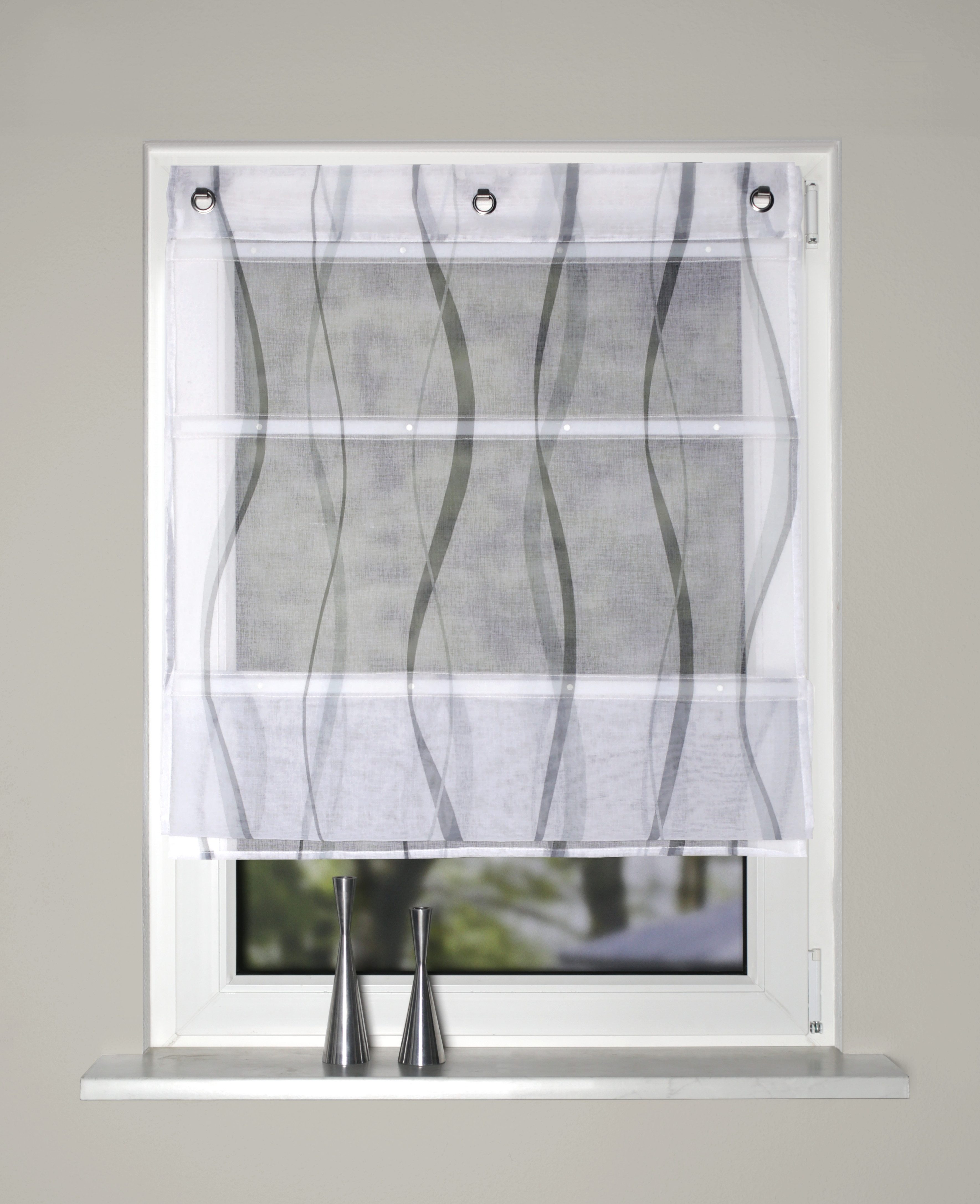 HOME WOHNIDEEN Magnetrollo TUDOR, mit Hakenaufhängung, ohne Bohren und Schrauben, bedruckt