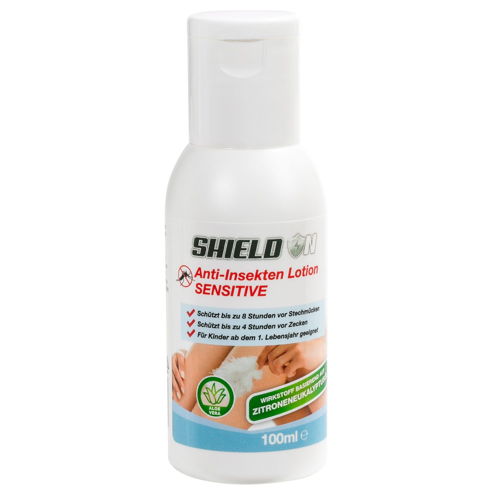 Shield On Insektenspray Anti-Insekten-Lotion Sensitive 100 ml, für Menschen