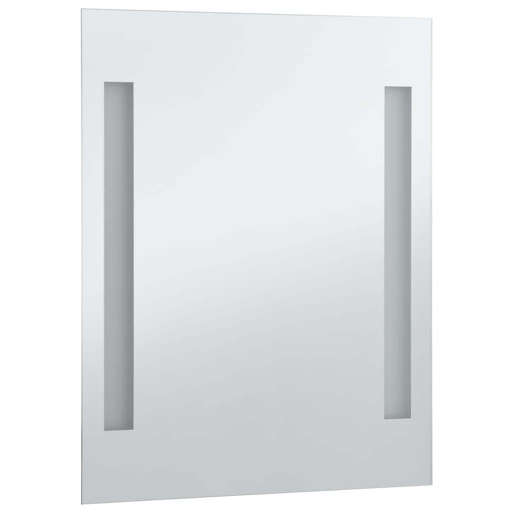 vidaXL Spiegel 50x60 Badezimmer-Wandspiegel LEDs (1-St) cm mit