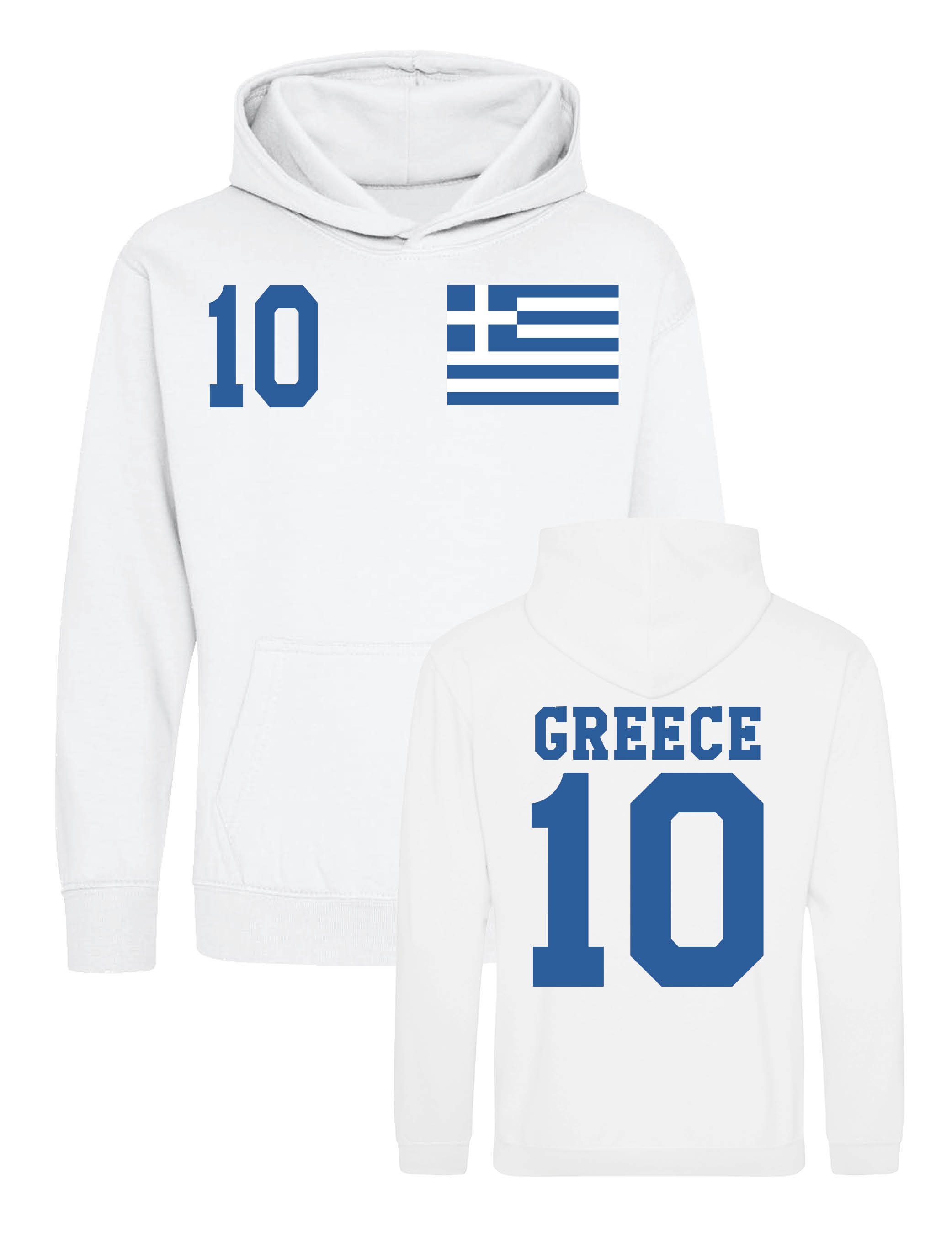 Youth Designz Kapuzenpullover Kinder Hoodie Pullover Griechenland Aufdruck Fußball Jungen Trikot mit stylischen Aufdruck für Jungen und …