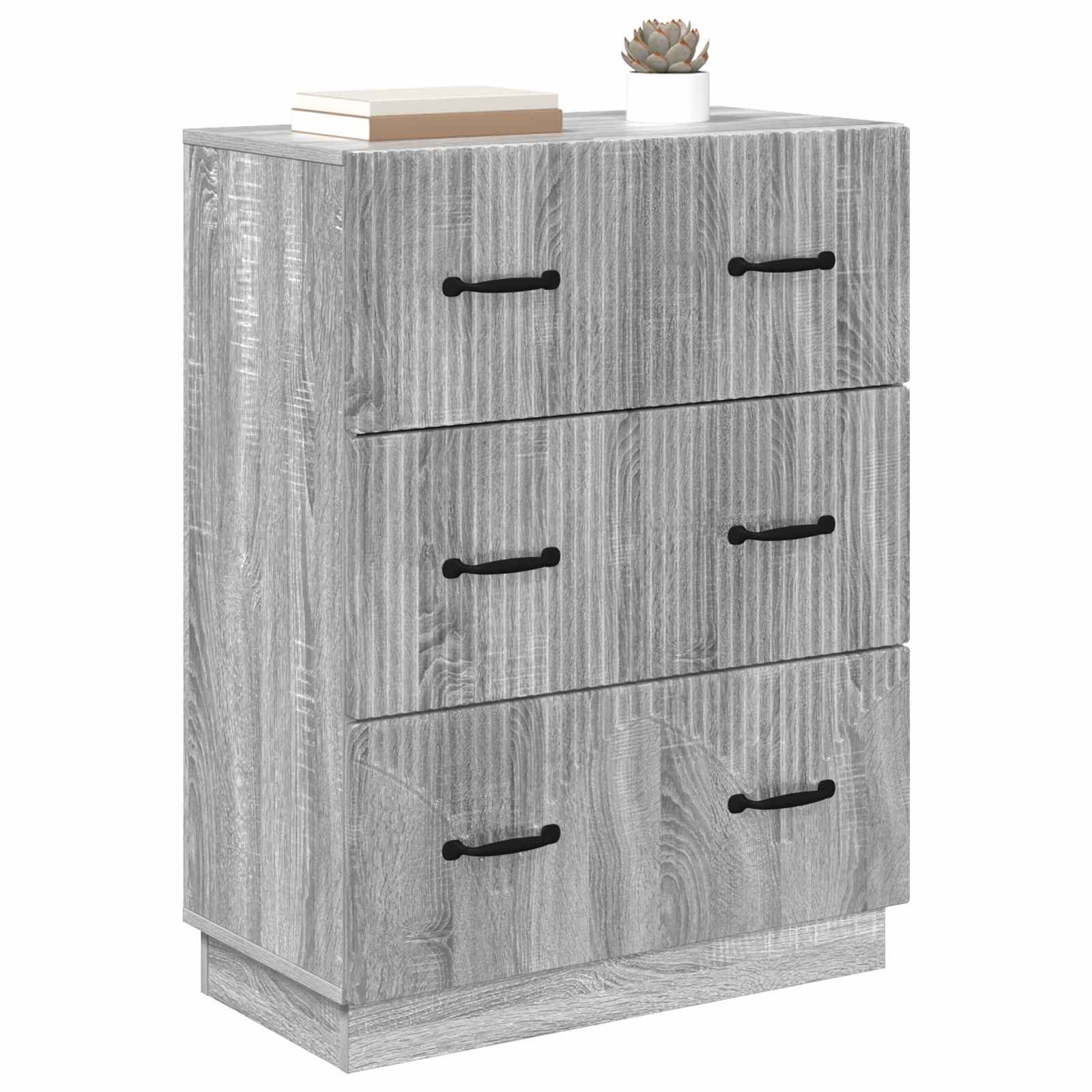 vidaXL Schranksystem Schubladenschrank Graues Sonoma 66 x 34,5 x 87 cm Holzwerkstoff (1-St)