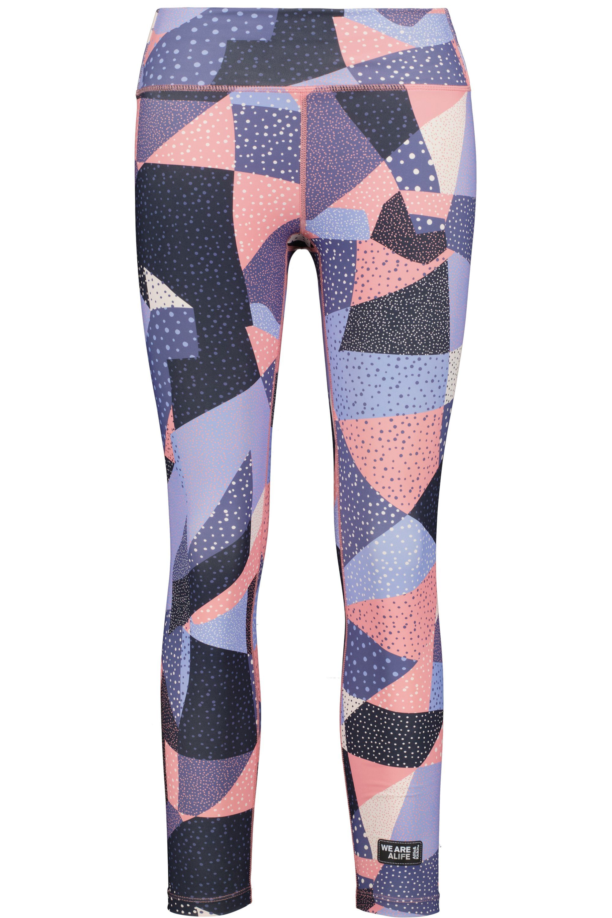 ALIFE And Kickin GraceAK Leggings Für Damen – Bequeme Freizeithose Mit Statement-Print & Seitentaschen