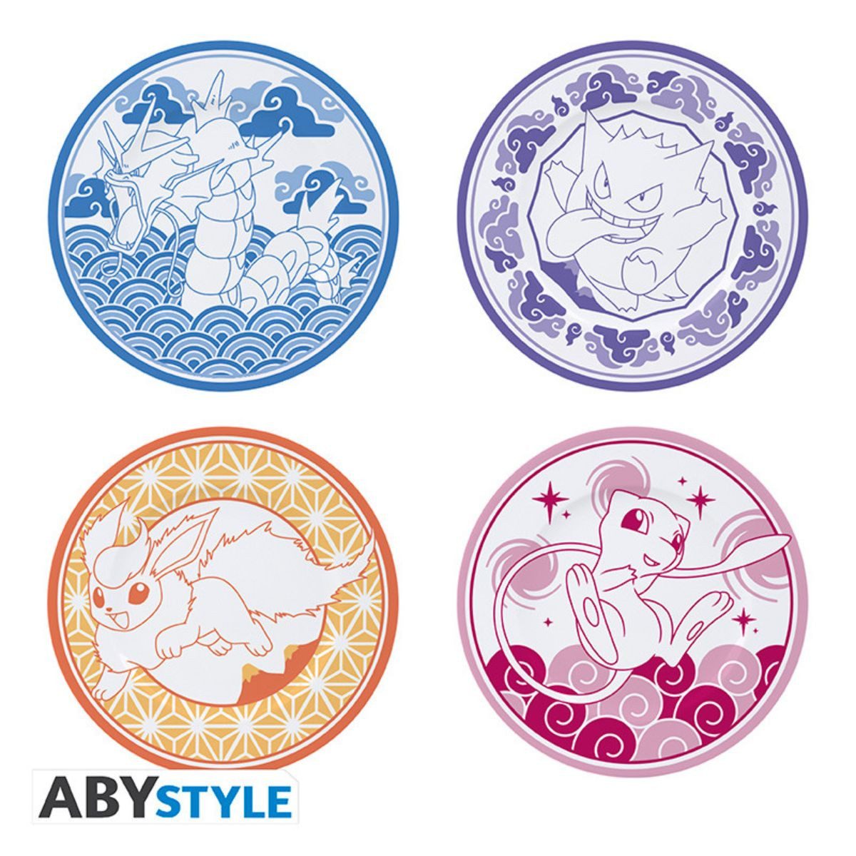 ABYstyle Geschirr-Set Set Of 4 Plates Jap