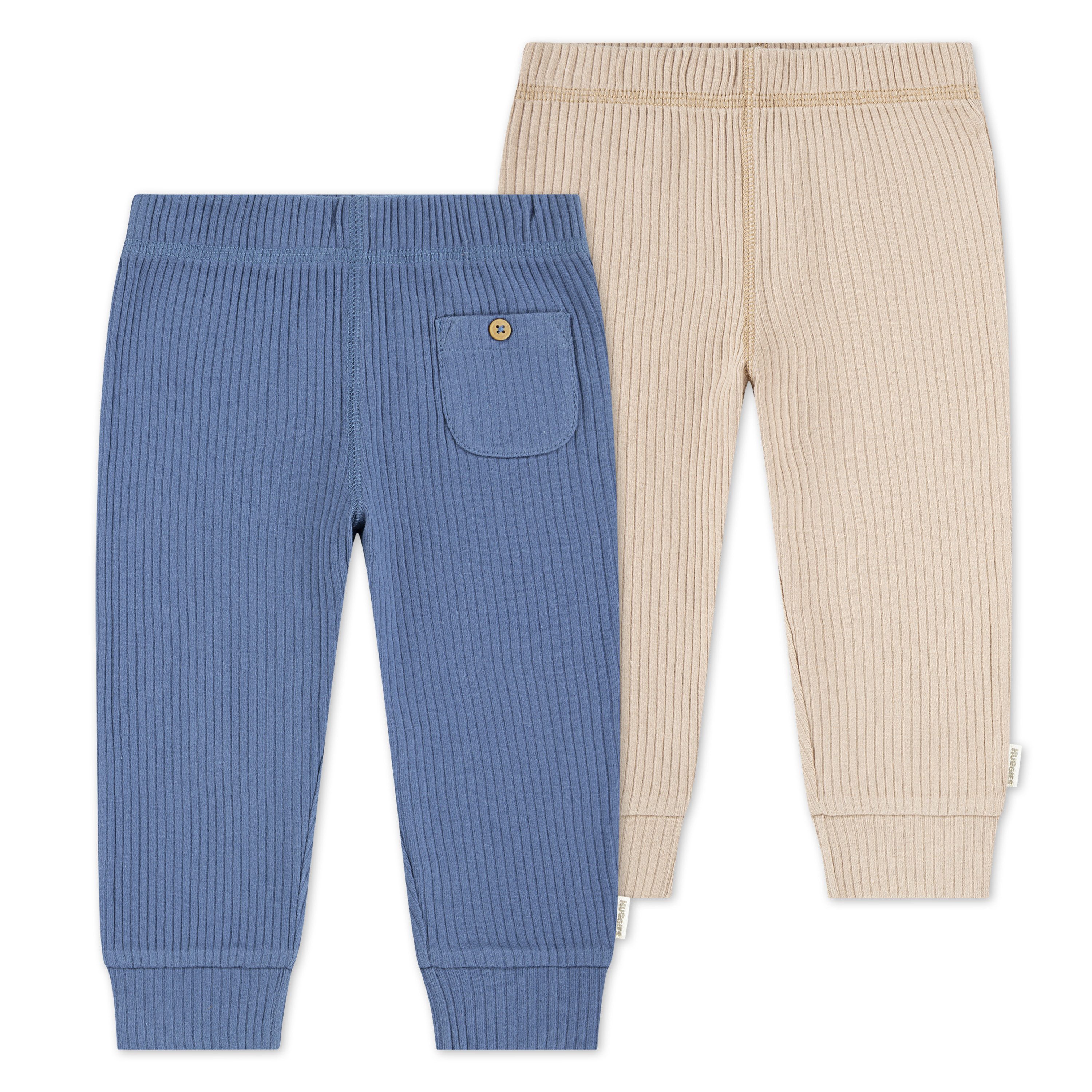 HUGGIES babywear Schlupfhose HUGB 2PK PANT (Packung, 2-tlg) mit Rippstruktur, Doppelpack
