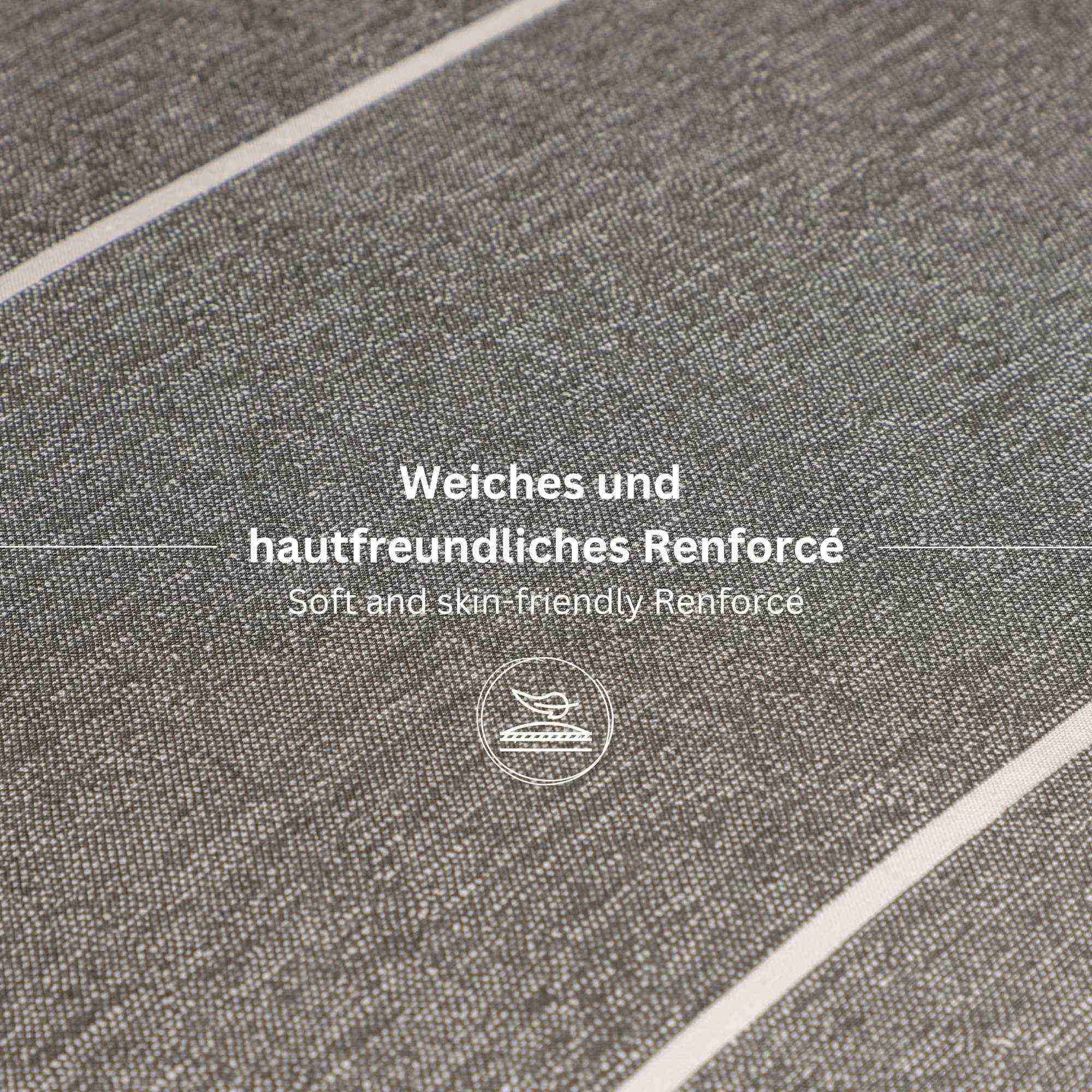 Esprit Bettwäsche HARPLINES Renforcé Kissenbezüge und Bettwäsche, Baumwolle, 2 teilig, 40 x 40 cm 2er Pack in Anthrazit