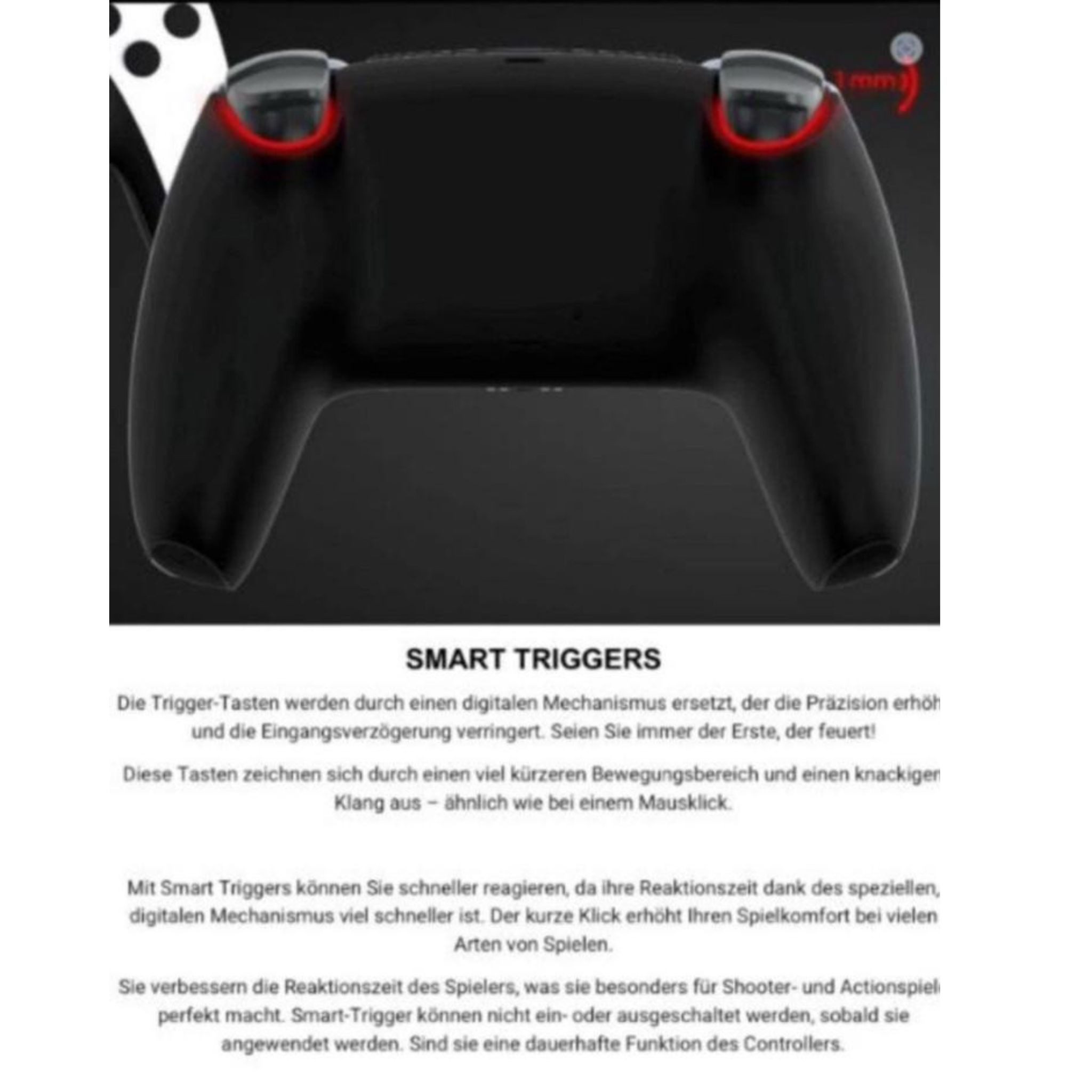 Paju-technik Black Mountain PlayStation 5-Controller (Hall Effekt / Analog Tasten -Smart Trigger / Grip / 2er-4er Paddle)