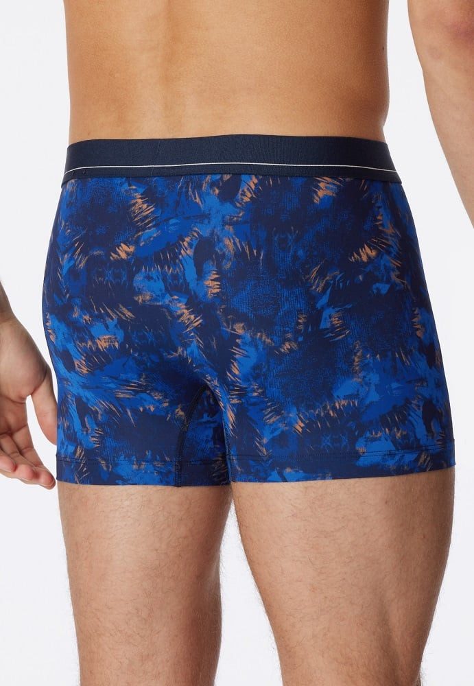 Schiesser Boxershorts Unterwäsche Micro-Qualität gemustert indigoblau günstig online kaufen