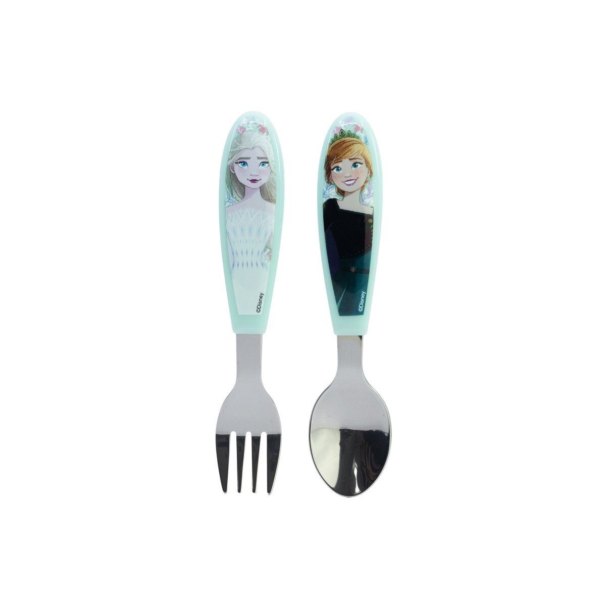 Disney Kinderbesteck Disney Eiskönigin Snowy Tale Metall-Ergo-Besteck, 2-tlg. (2-tlg), Edelstahl